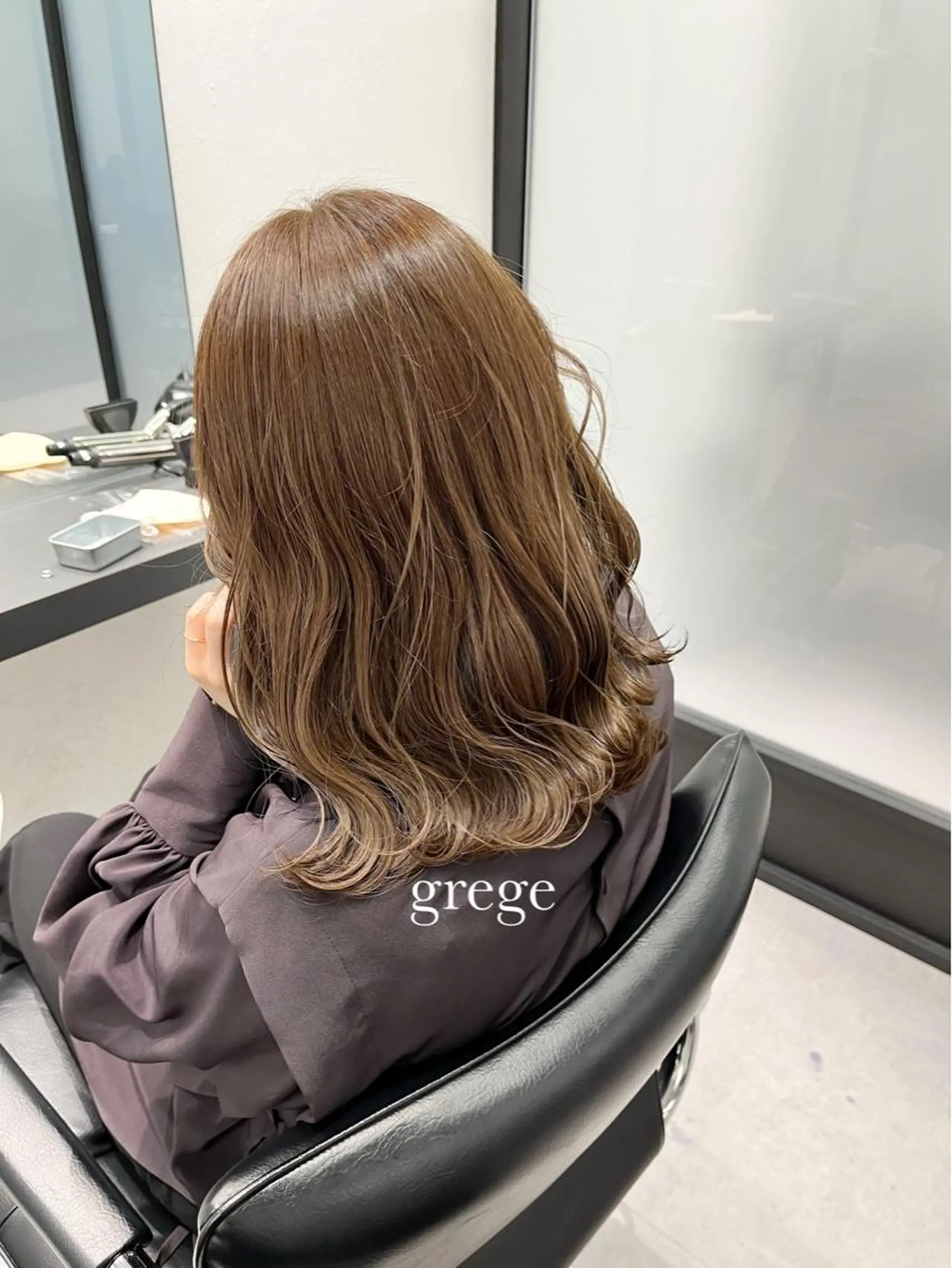 ミディアム カラー トリートメント レイヤー/髪質改善/ 美髪矯正/手塚凌のヘアスタイル