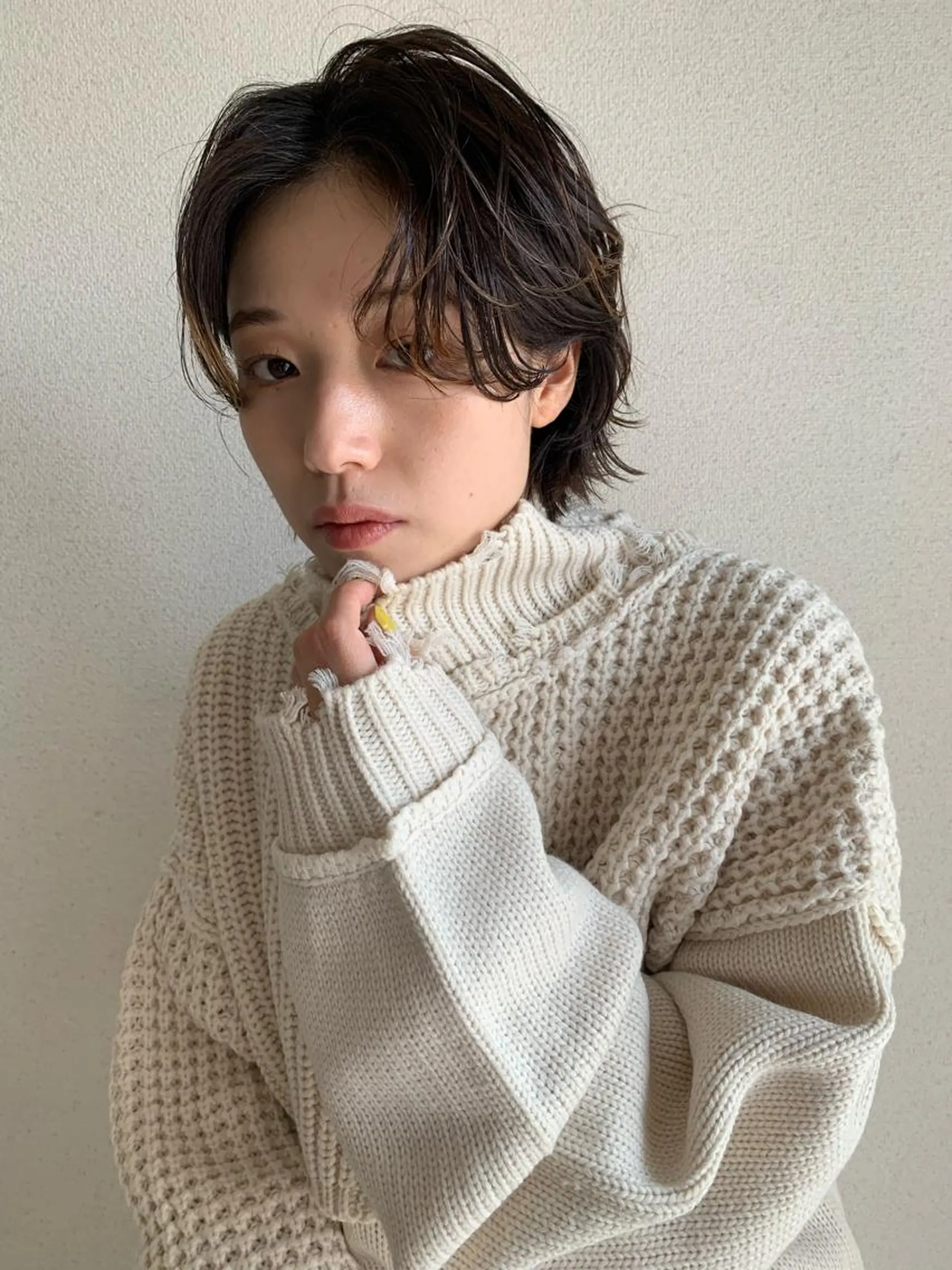 ミディアム 湯川 未咲希のヘアスタイル
