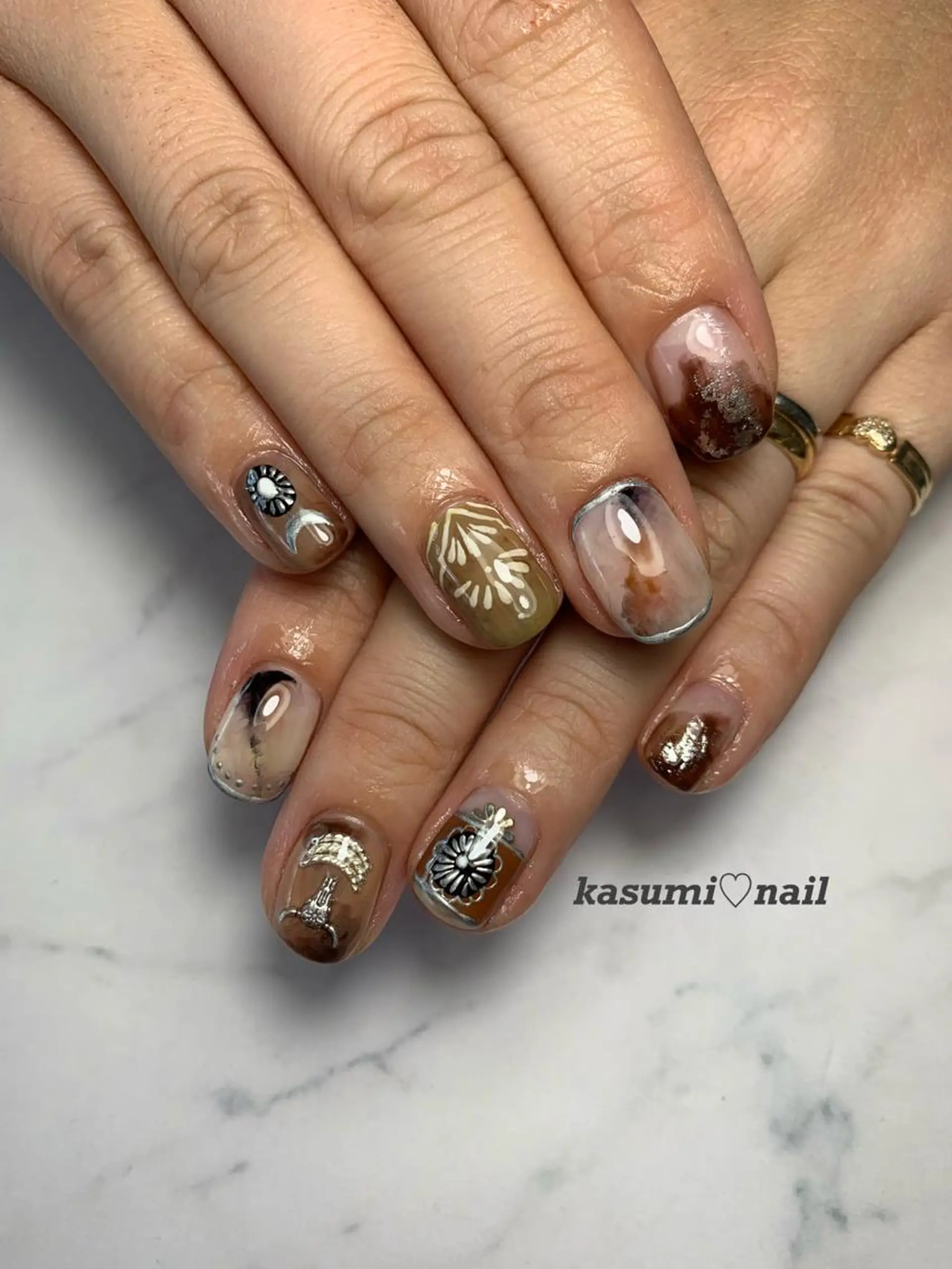 ネイル アートネイル フットネイル ジェルネイル ラメ(グリッター) ミラーネイル KASUMI♡ Nailのネイルデザイン