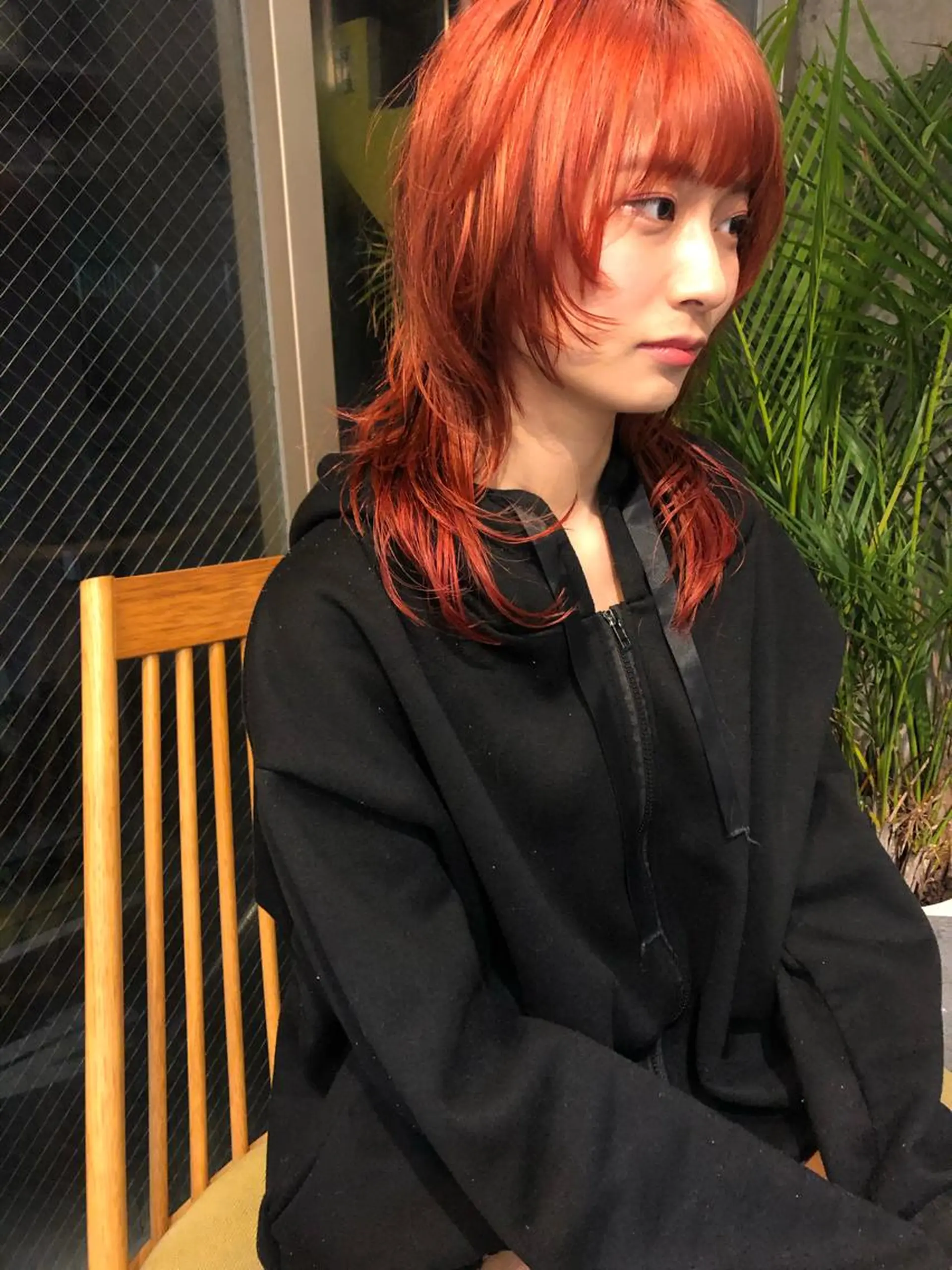 ミディアム 🌈圧倒的デザイン パーマ　関和希のヘアスタイル