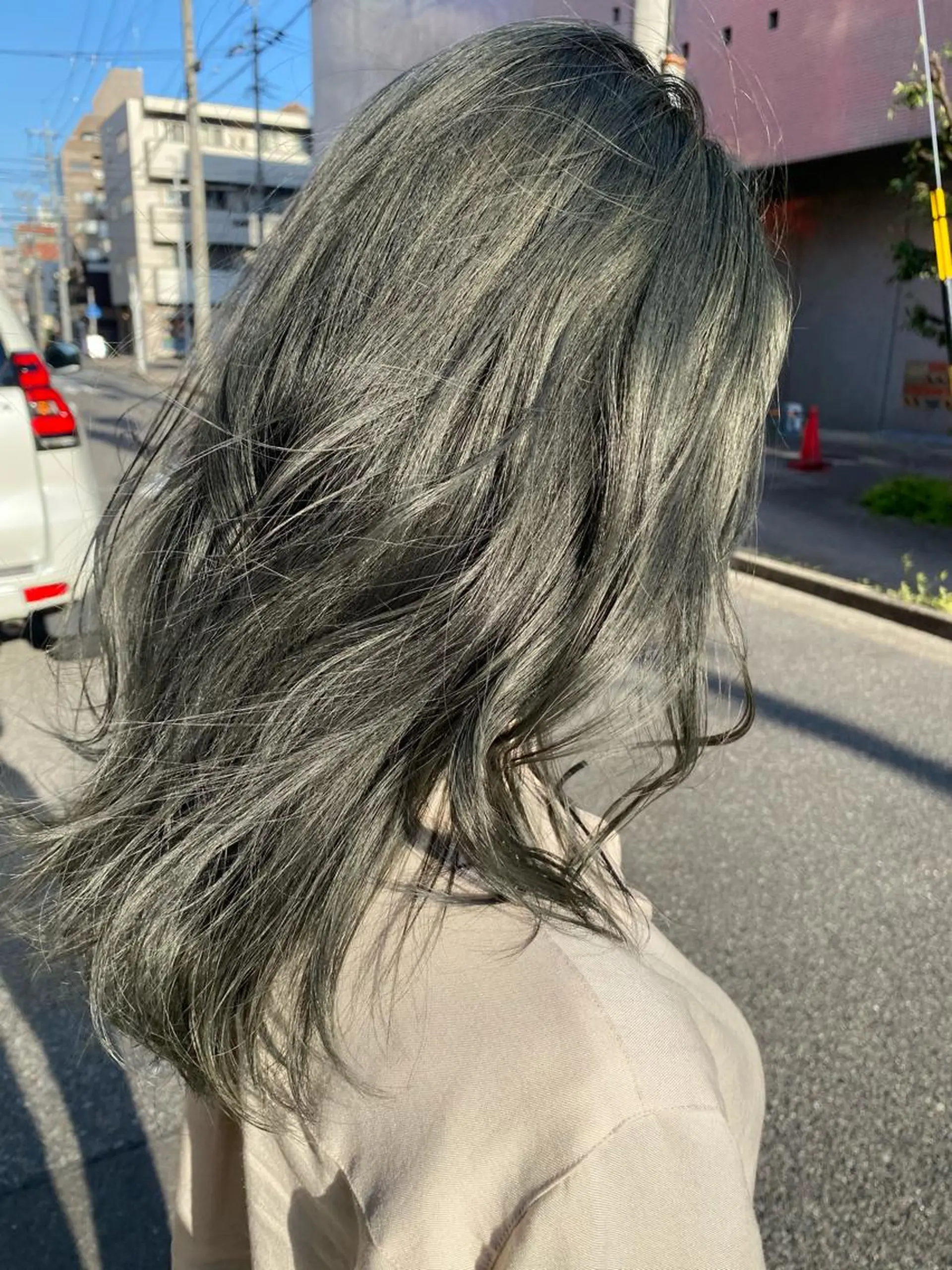 セミロング 艶カラー/髪質改善/ 西　大喜(ひろき)のヘアスタイル