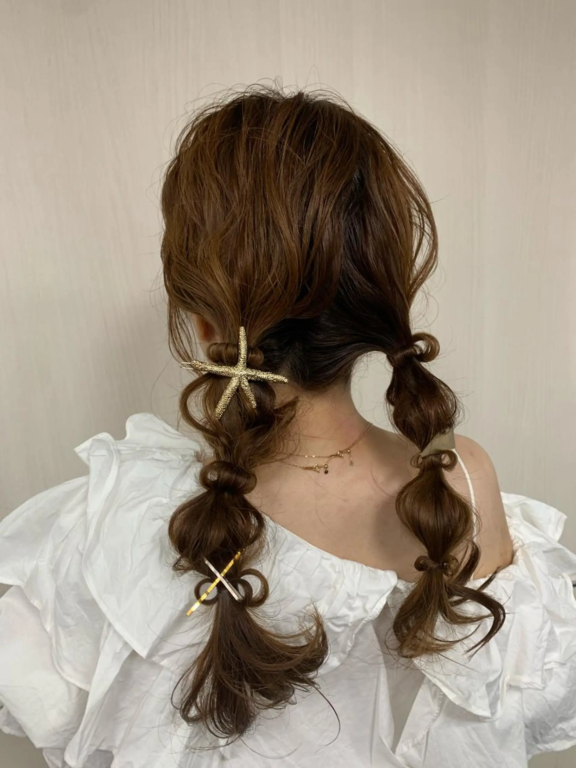 セミロング ヘアアレンジ ウスイマイコ カット/ケアカラーのヘアスタイル