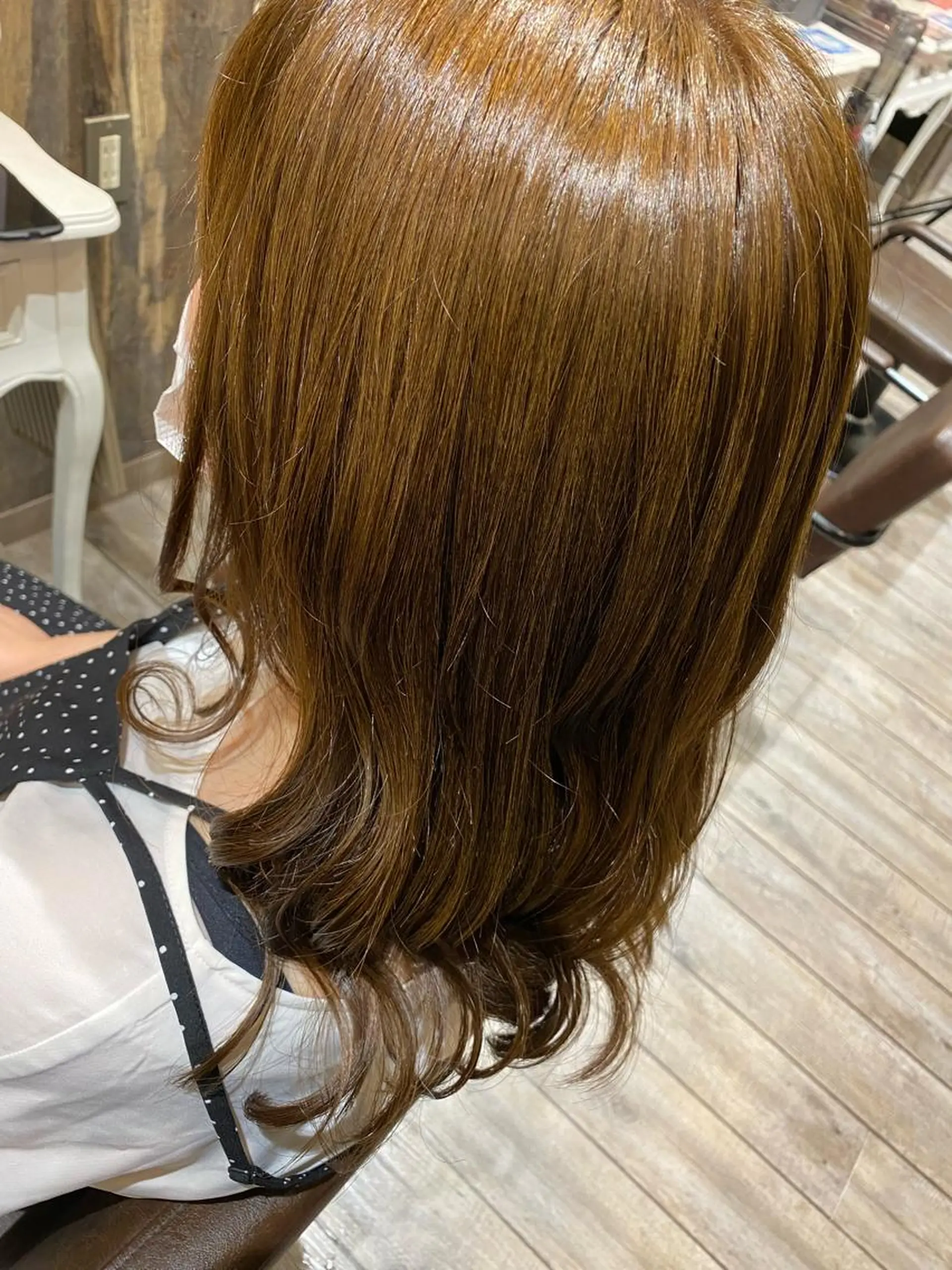 セミロング カラー ヘアカラー トリートメント 船田 雅也のヘアスタイル