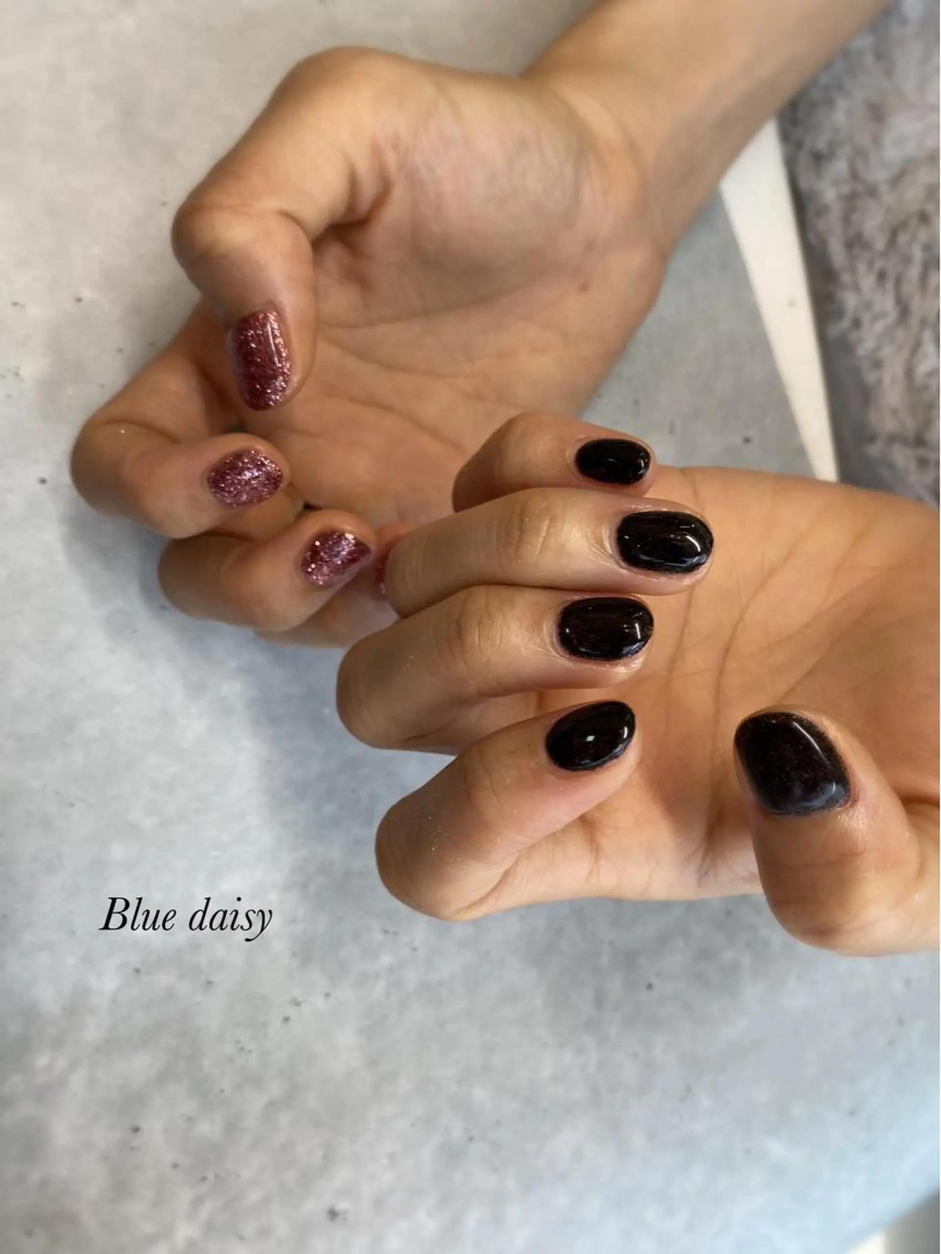 ネイル ラメ(グリッター) ワンカラーネイル ピンク Blue　daisy　栄本店 【ブルーデイジー】所属・Blue daisy 栄本店のネイルデザイン