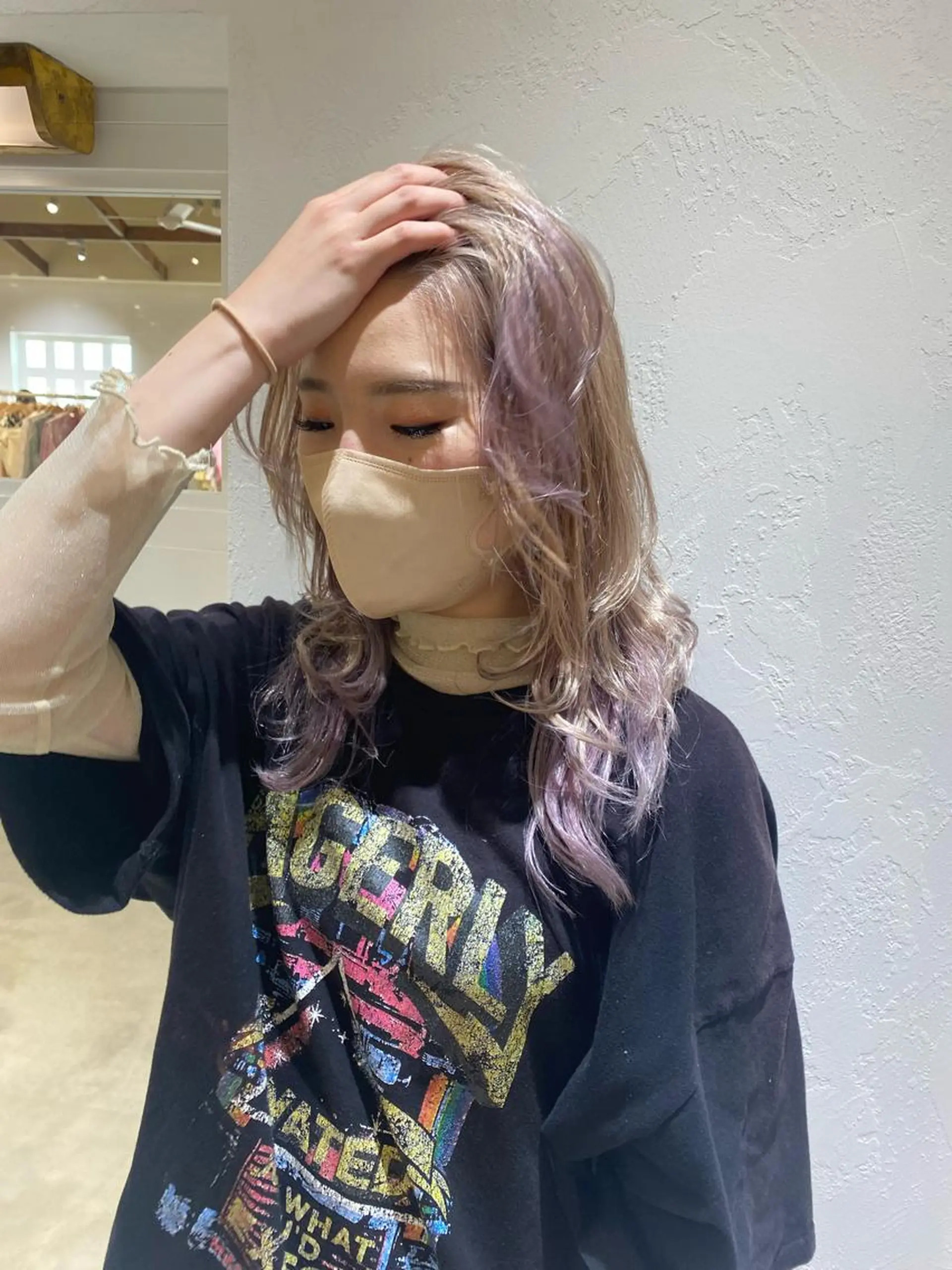 セミロング カラー レイヤーカット/ miranのヘアスタイル