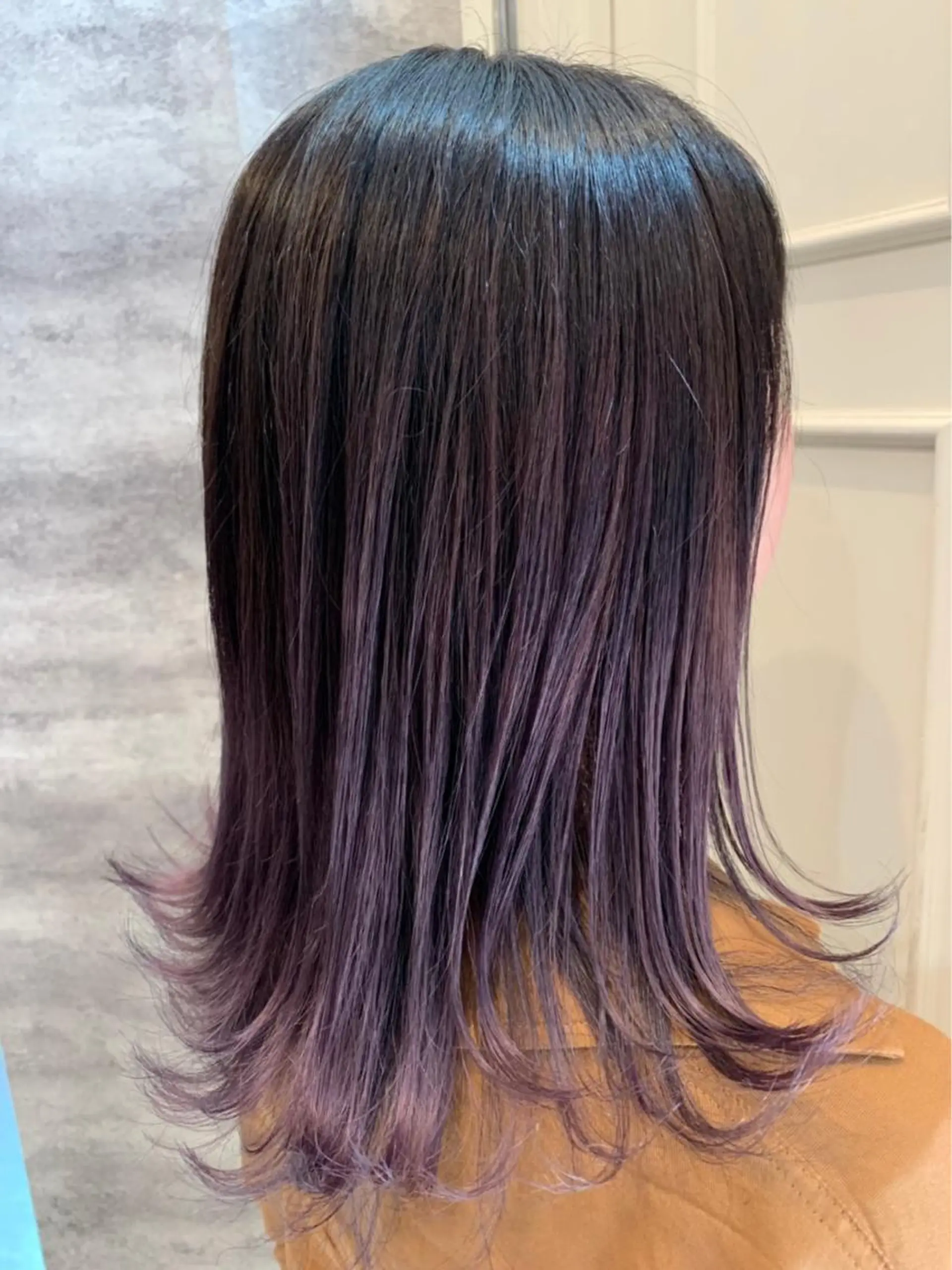 ミディアム カラー グラデーションカラー パープルカラー Blanco Color&Careのヘアスタイル