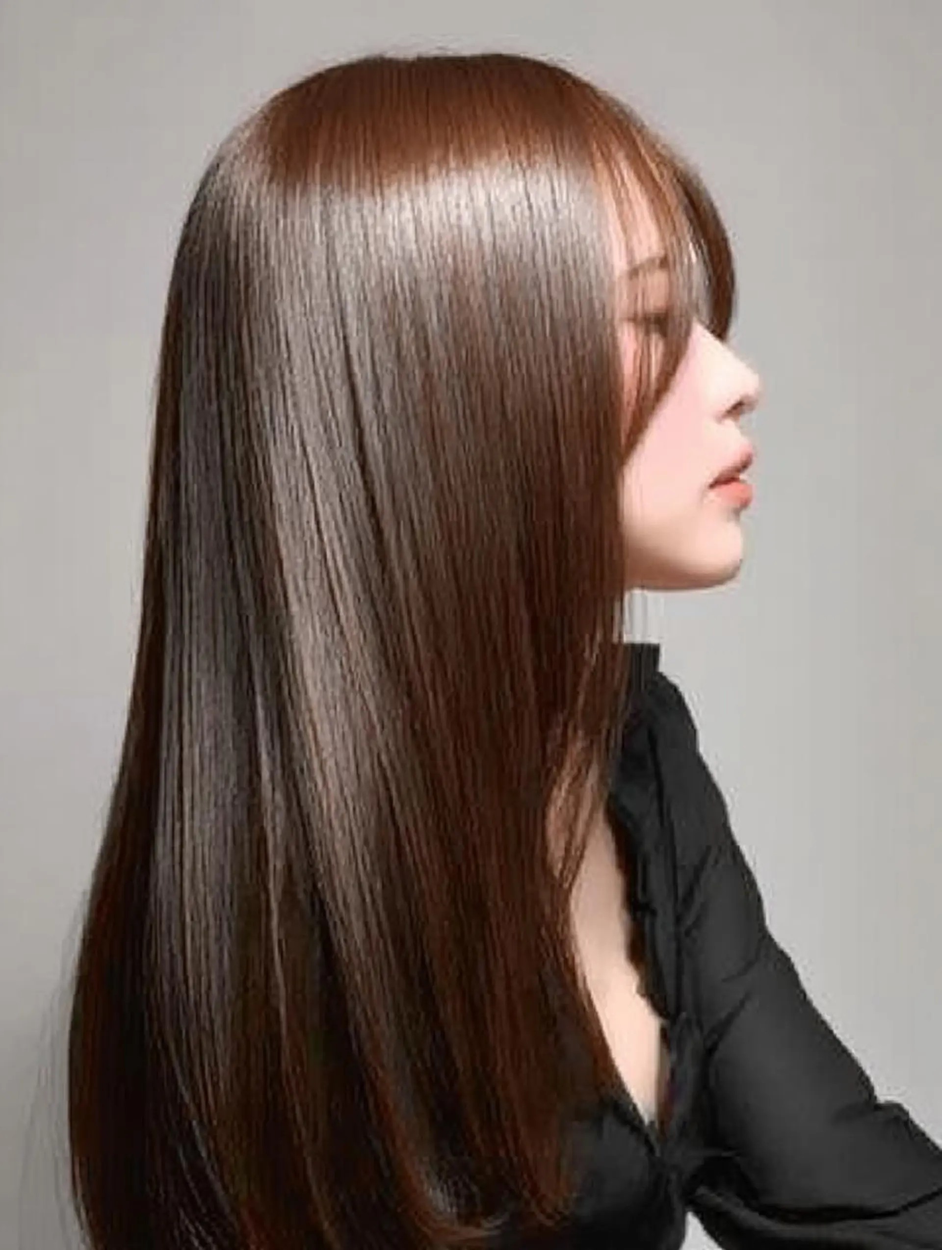 セミロング ハッシュカット 髪質改善 レイヤーカット 縮毛矯正 トリートメント ヘアカラー 縮毛矯正 トリートメント 生艶髪＆レイヤー🔔 渋谷お薦めNo.1✨のヘアスタイル