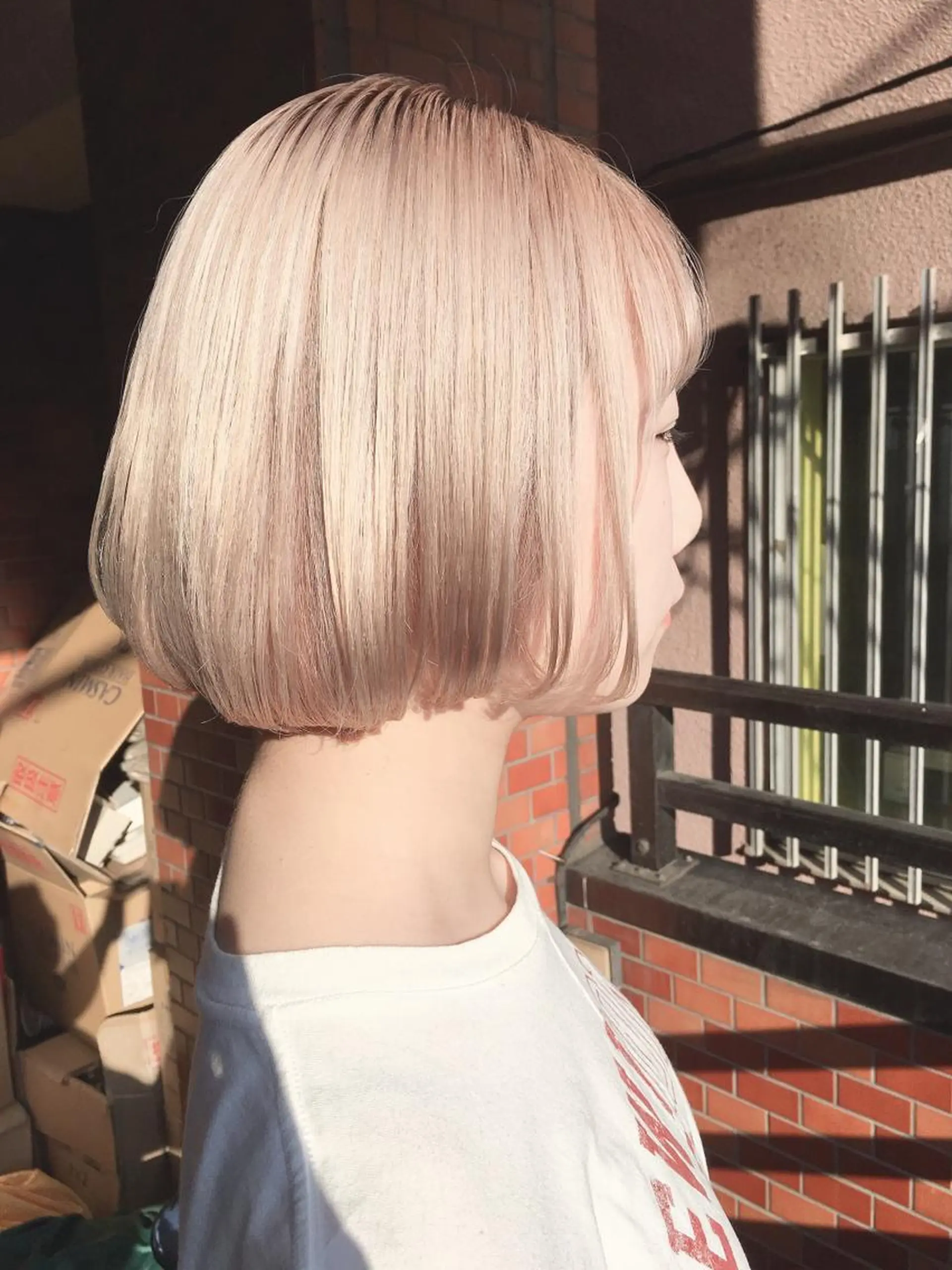 ショート ショートボブ ベリーショート ボブ ハイライト ショートヘア メンズツイスパ ショートフクヤマシンのヘアスタイル