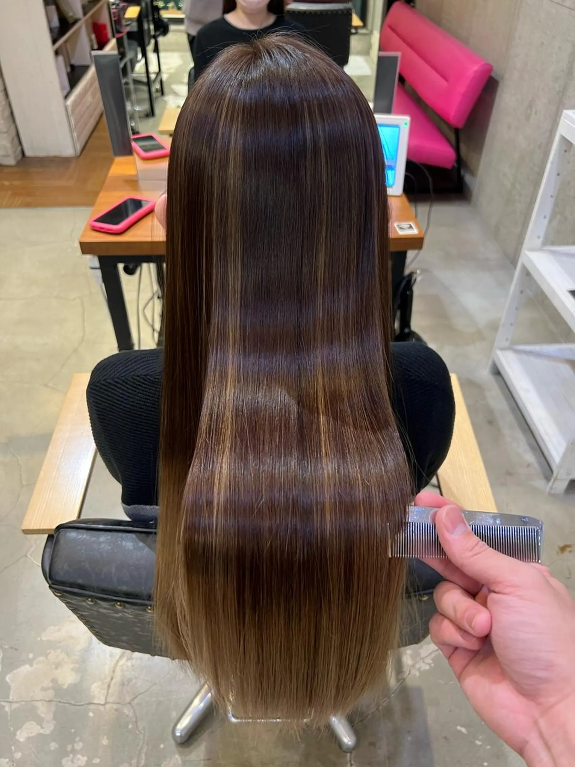 ロング カラー ✨縮毛矯正/髪質改善 錦糸町/松坂拓馬のヘアスタイル