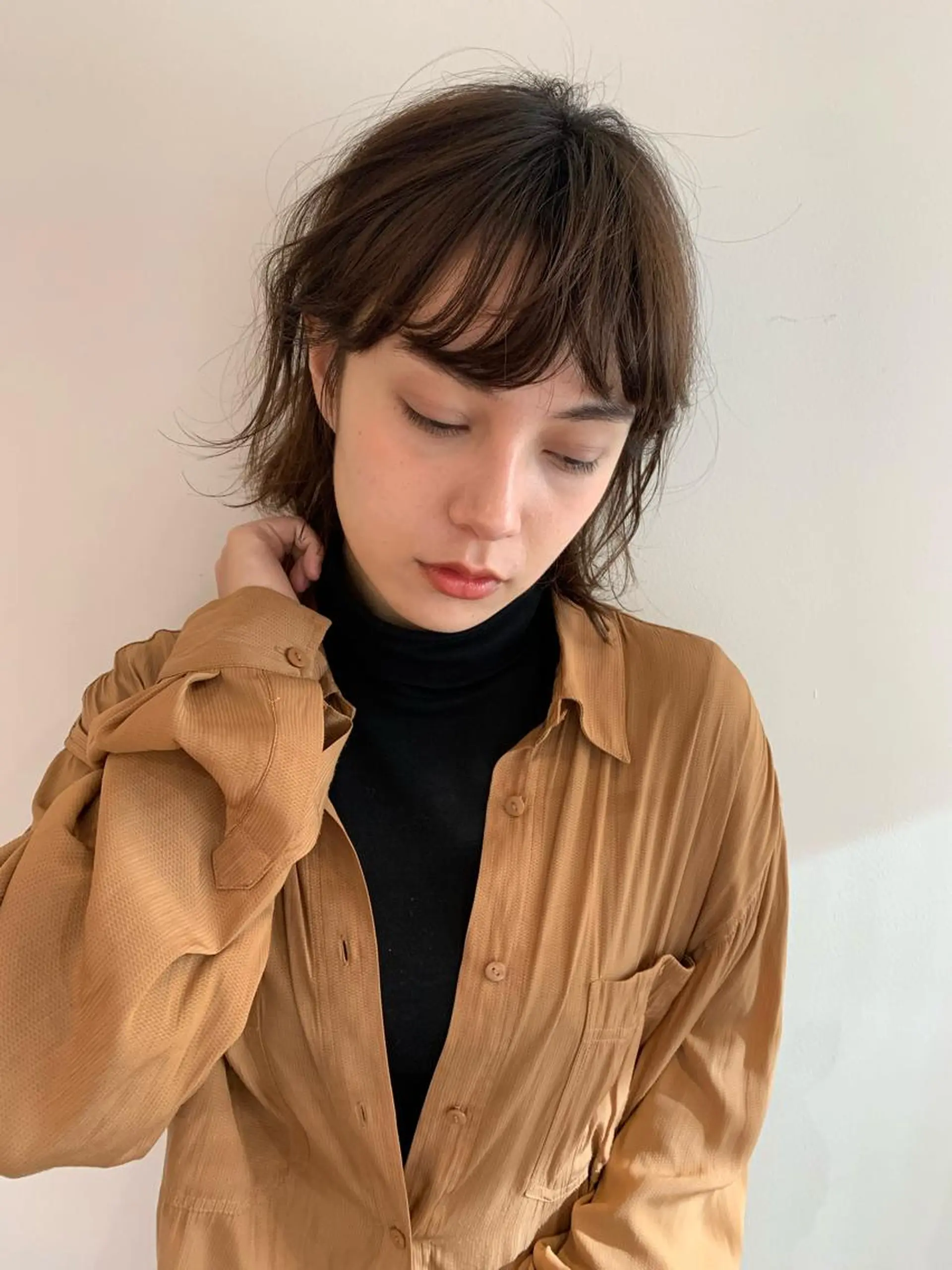 ミディアム カラー 安村 美奈のヘアスタイル