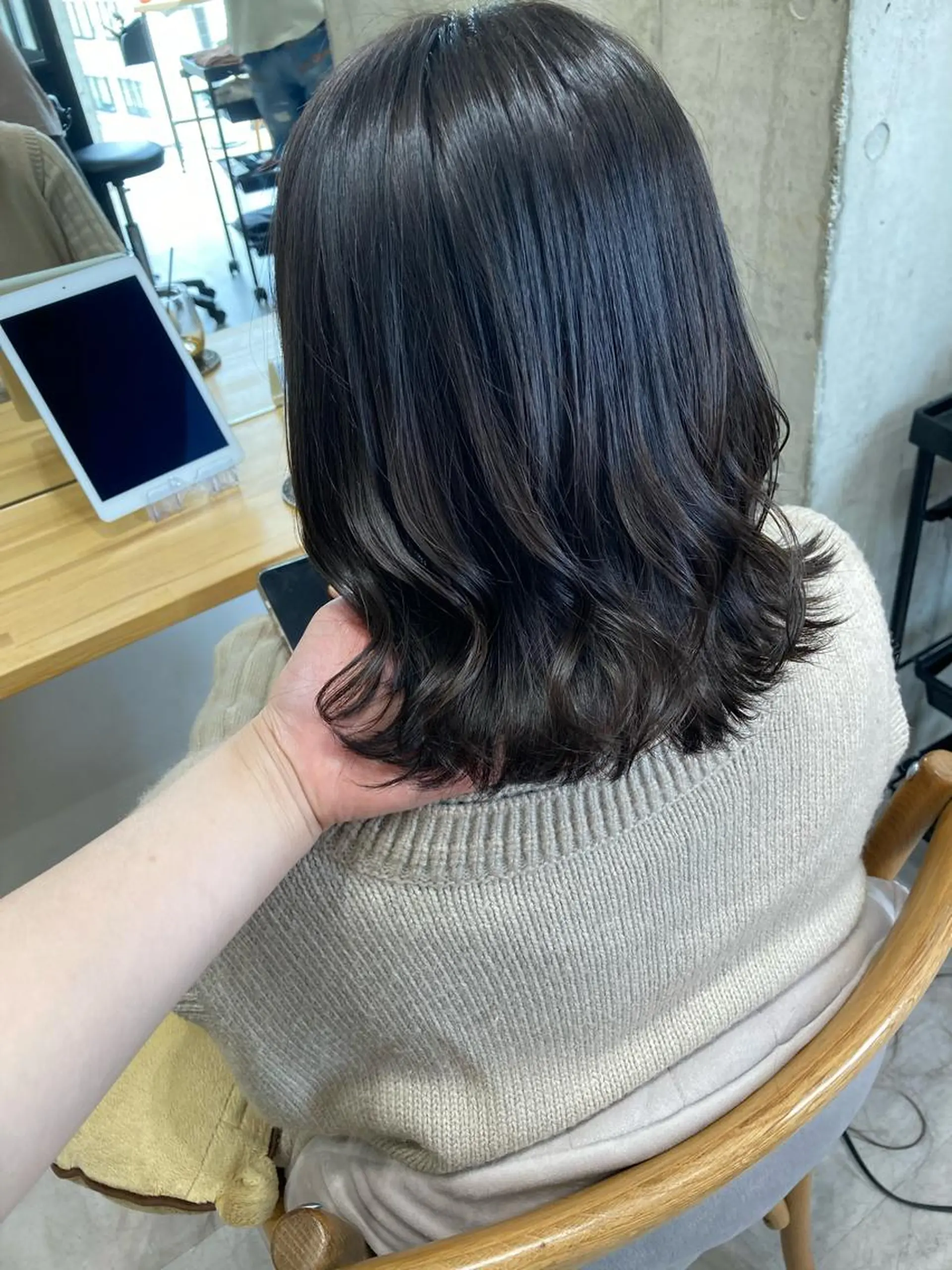 ショート カット ヘアカラー トリートメント ✨色持ちの良い艶 カラー✨蟹江真世のヘアスタイル