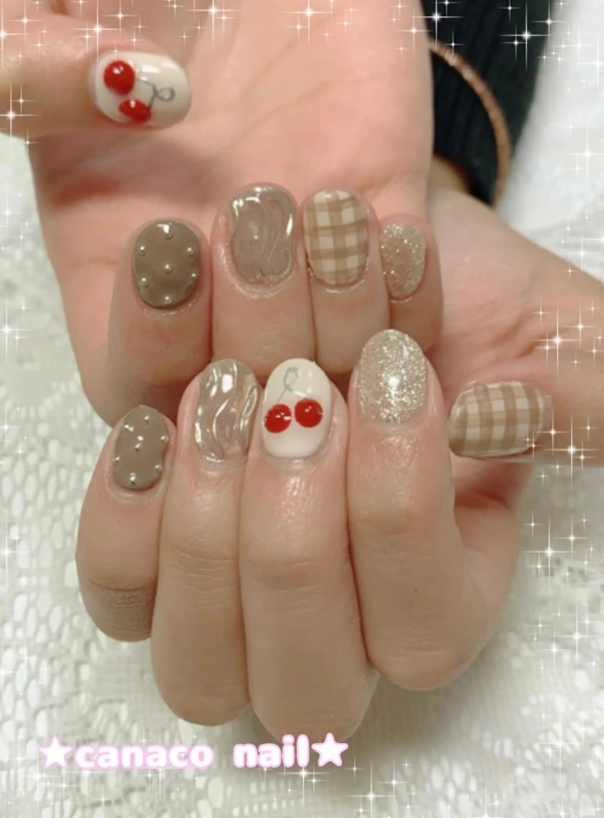 ネイル ガーリー ハンドネイル ハンドケア ベテランネイル cnc nailのネイルデザイン