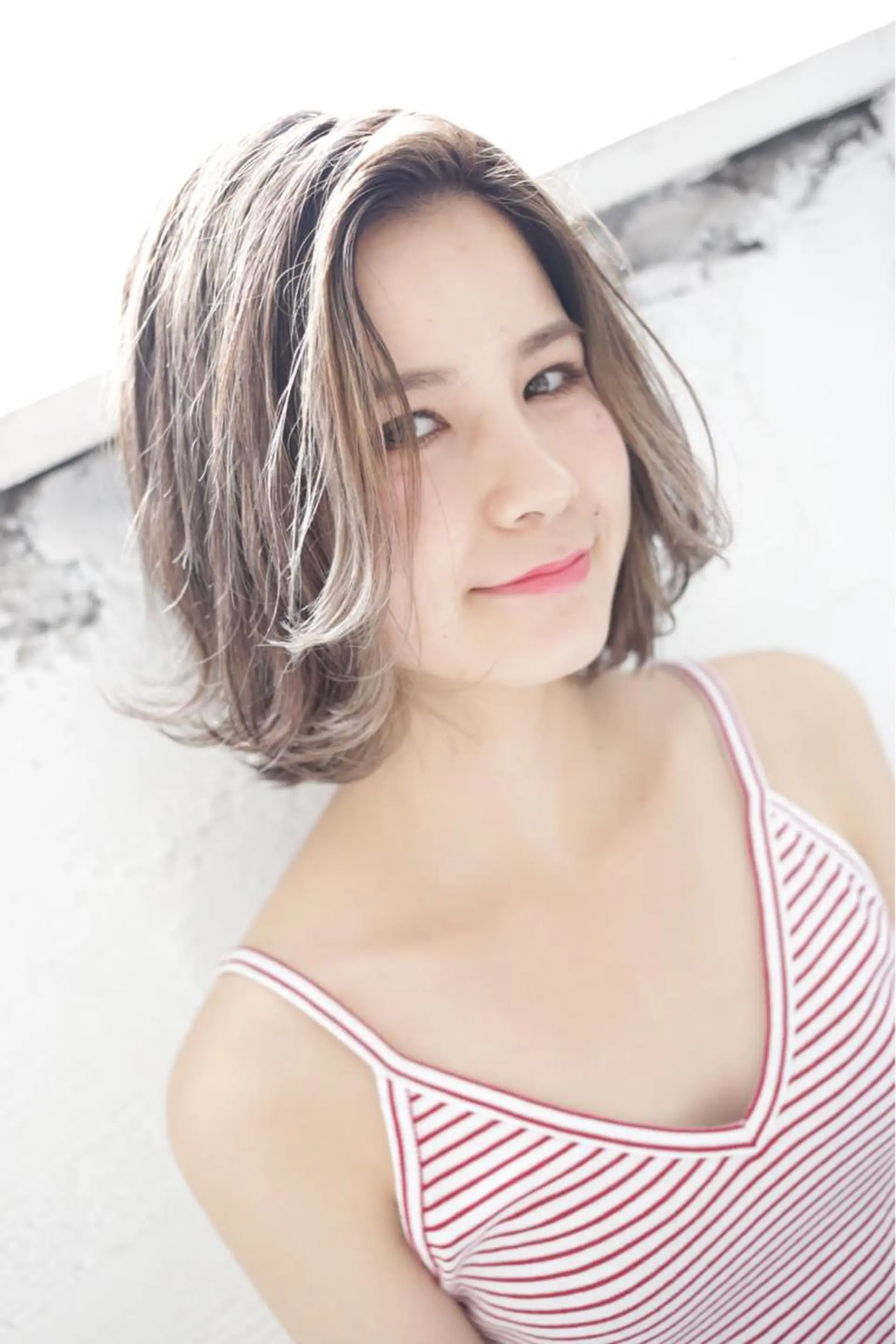 ショート カラー 透明感カラー ハイライトカラー ハイトーンカラー ハイライト scene. haraのヘアスタイル