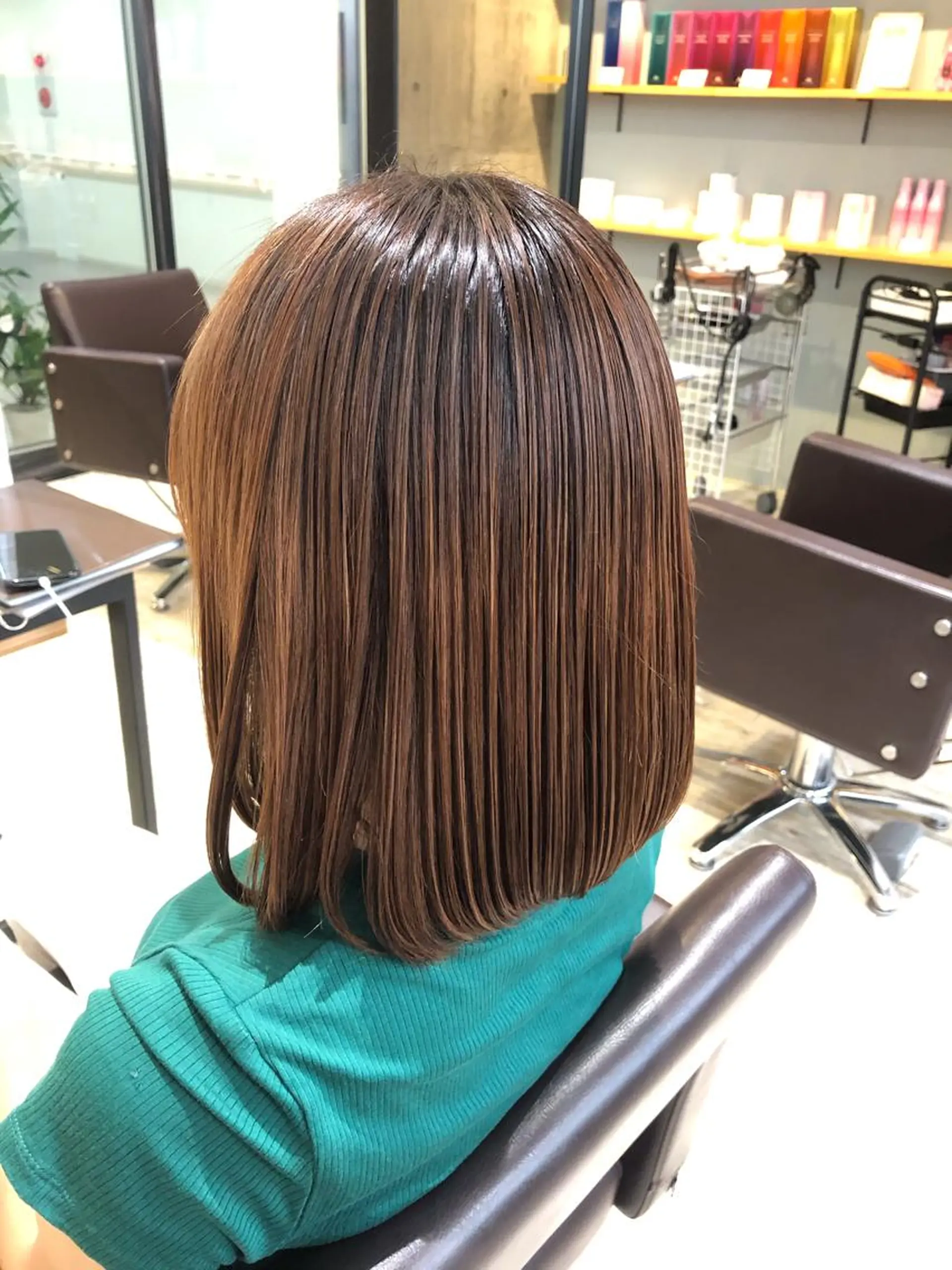 ミディアム カラー パーマ ヘアアレンジ メンズ キッズ ネイル マツエク・マツパ トリートメント EnBlesS西宮 マンツーマン神道有基のヘアスタイル