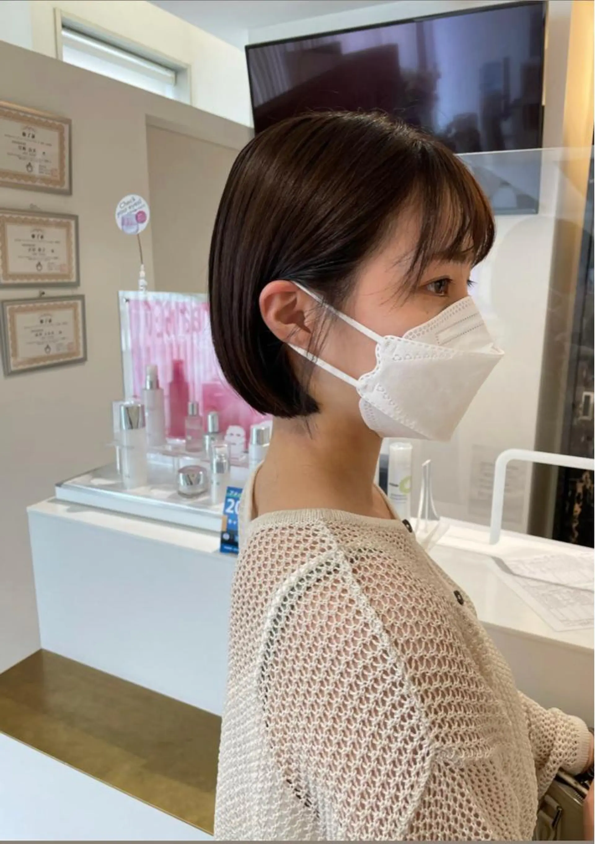 ショート 似合わせカット 迫留由弥のヘアスタイル