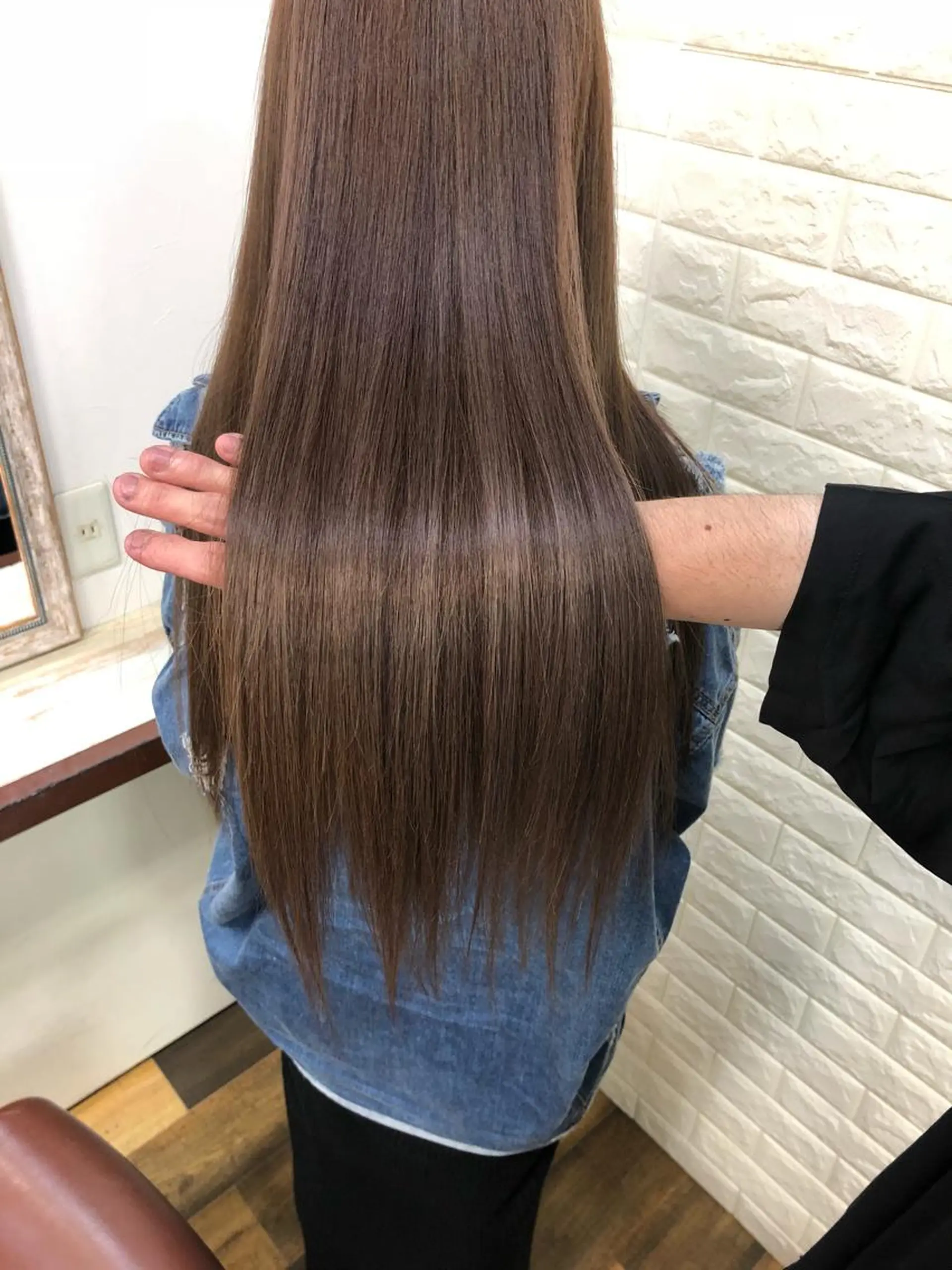 ロング カラー 髪質改善 トリートメント トリートメント famille ファミーユのヘアスタイル