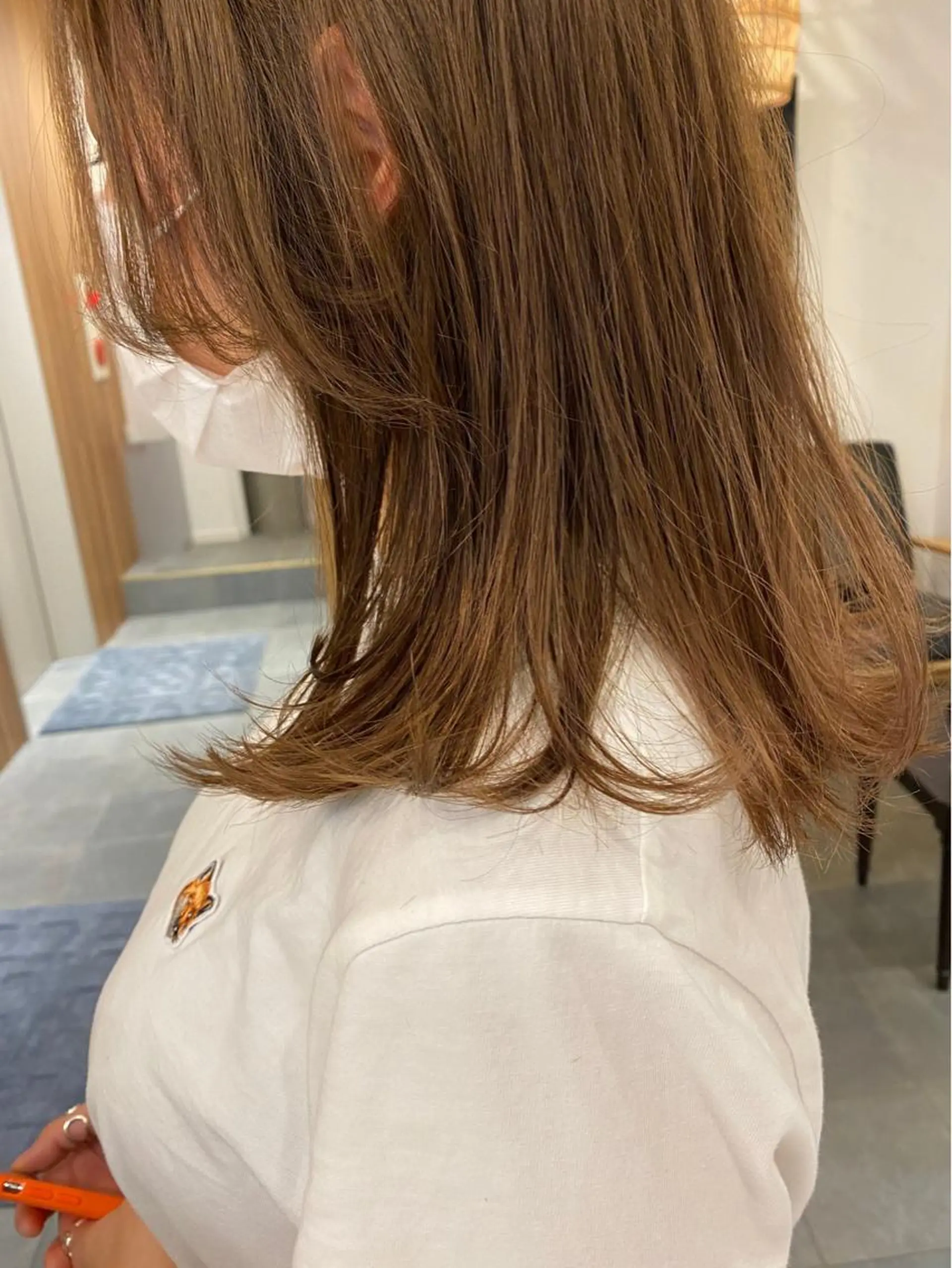 セミロング カラー ヘアカラー 門崎未依/レイヤー/ メンズカット🪿🌼のヘアスタイル