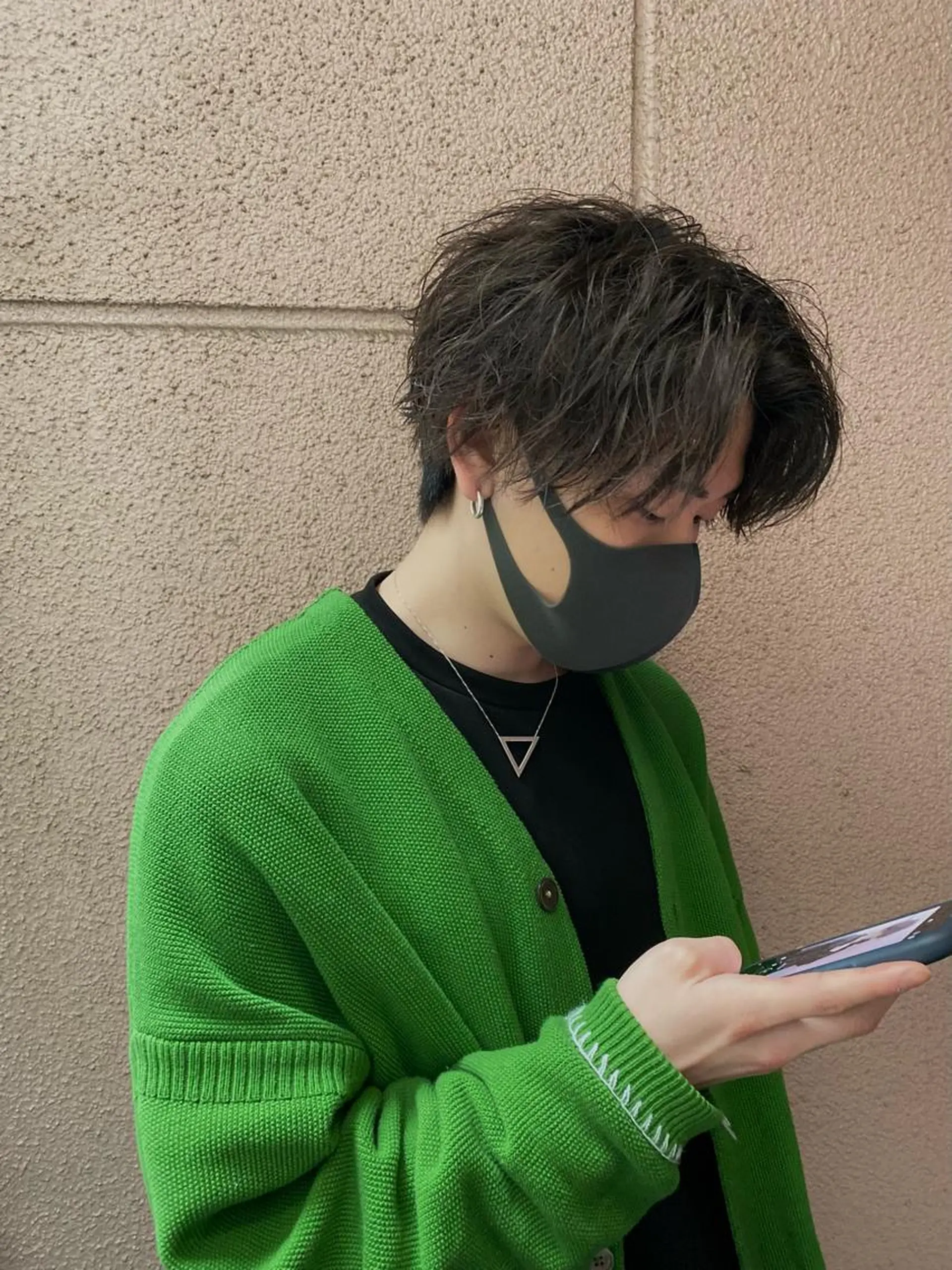 メンズ センターパート ／植田のヘアスタイル