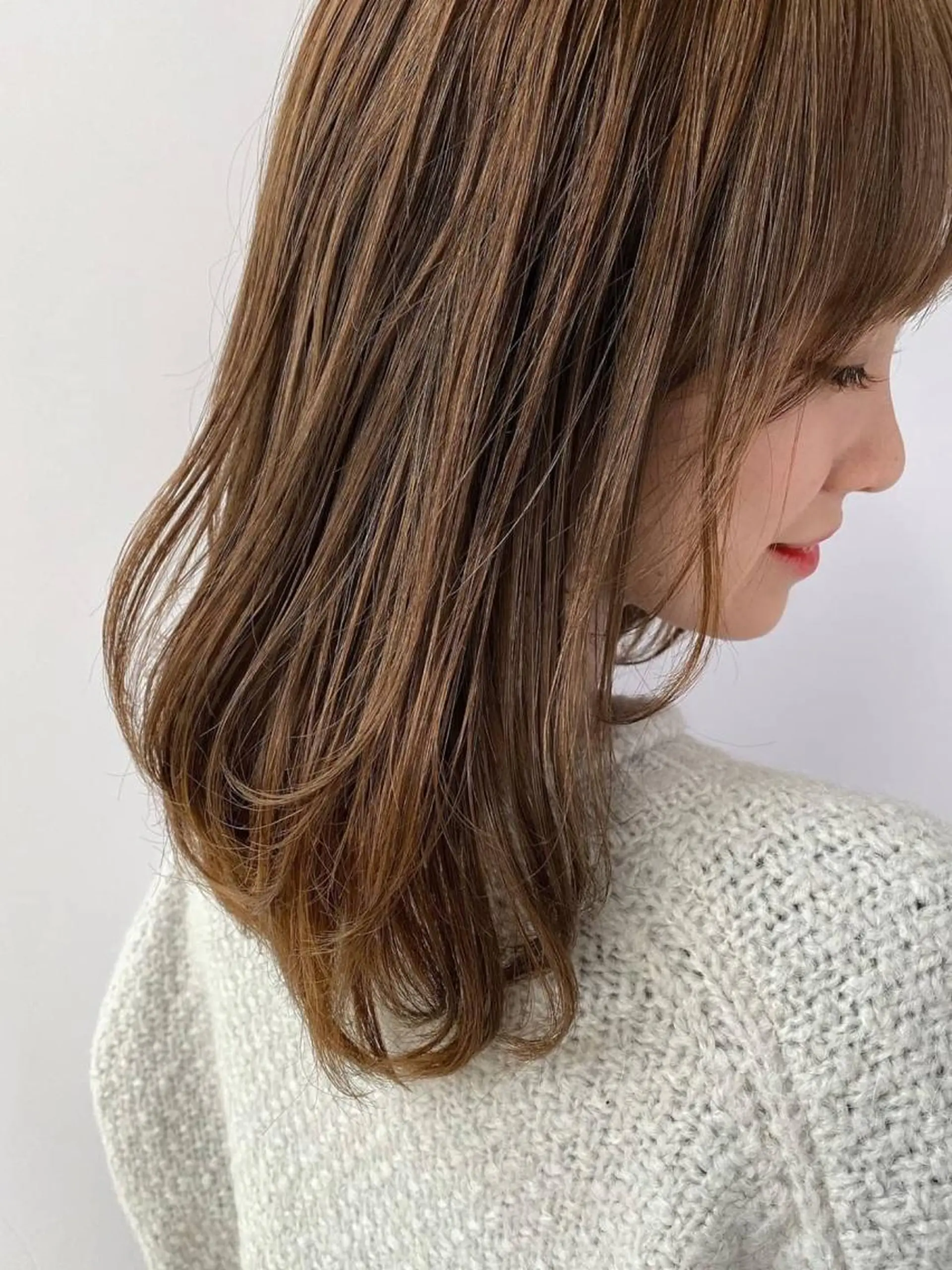 セミロング カラー ブラウンカラー だいや/メンズパーマ メンズカット/名古屋のヘアスタイル