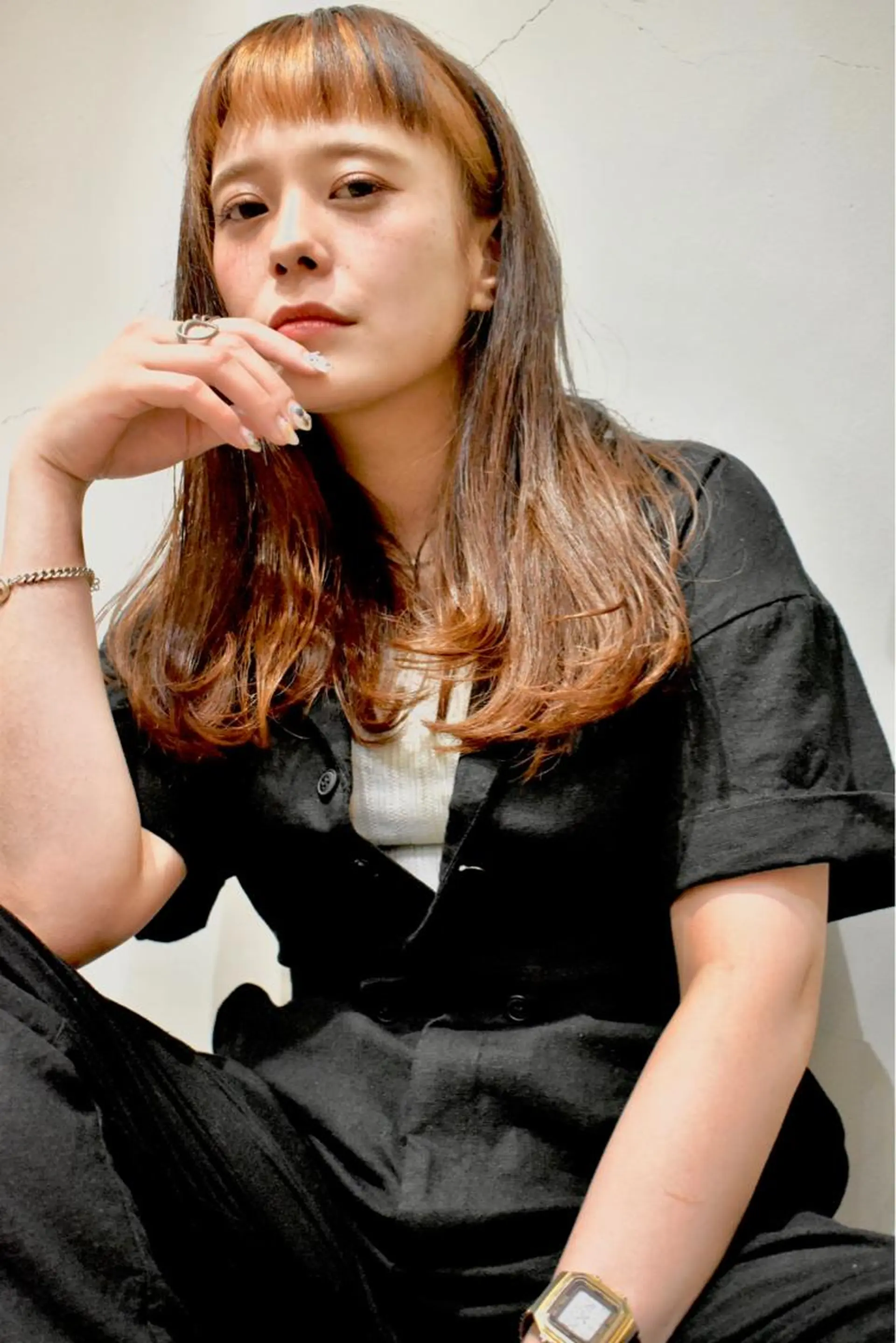 セミロング カラー 【ブゾン高田馬場】 ☀️小岩太陽☀️のヘアスタイル