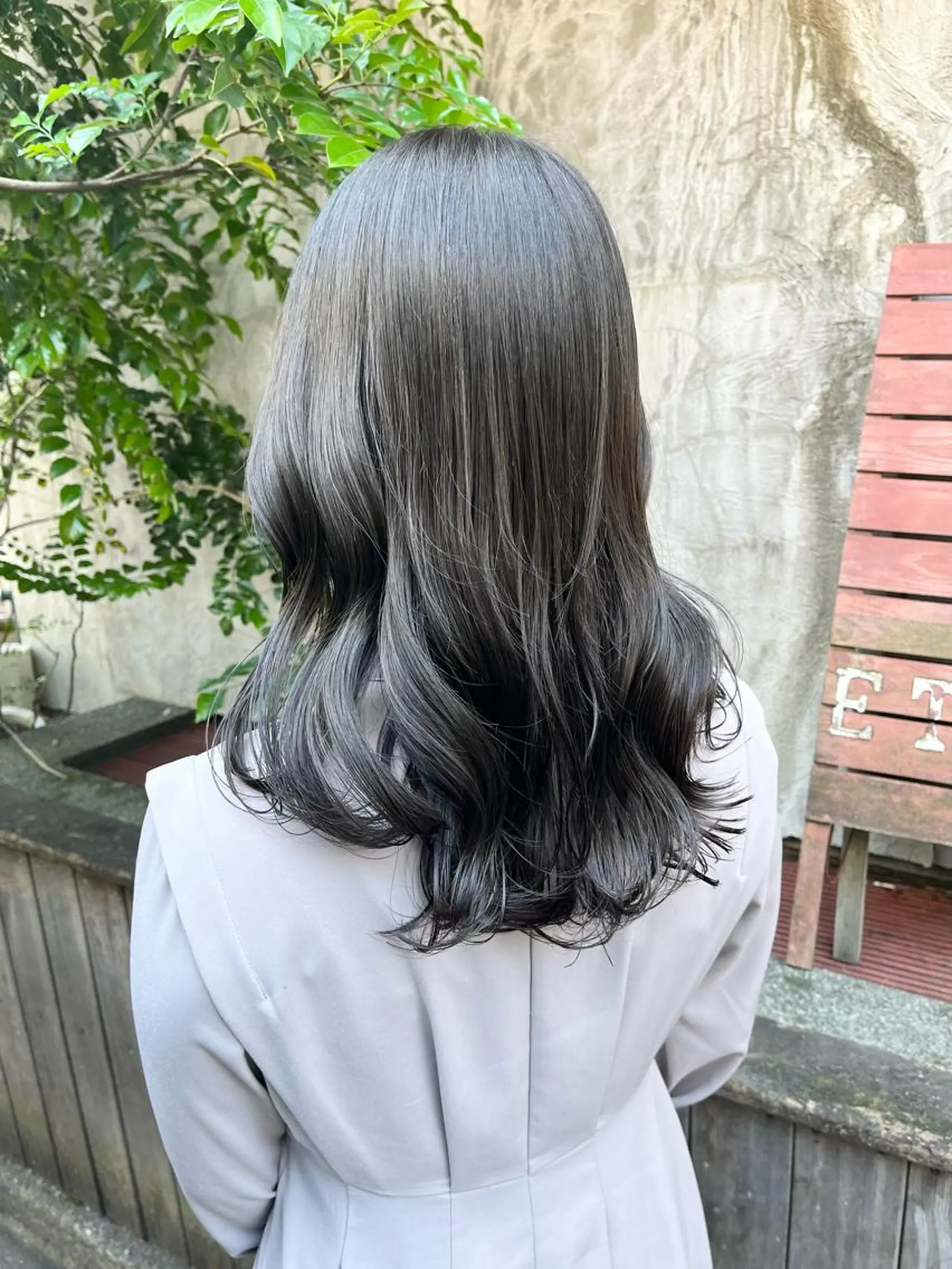 セミロング カラー ヘアアレンジ 透明感カラー グレージュ 🤍清楚系 韓国レイヤー🤍拓朗のヘアスタイル