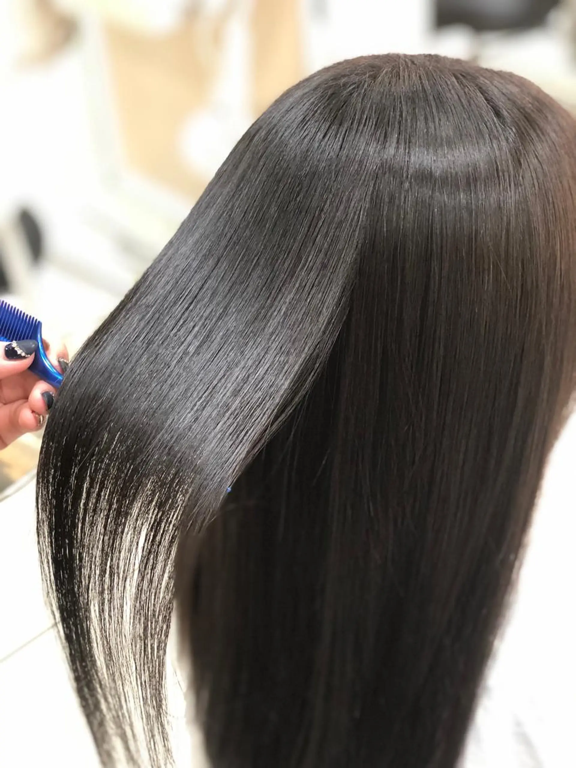 セミロング パーマ 縮毛矯正 💙髪質改善 💙和田💙のヘアスタイル