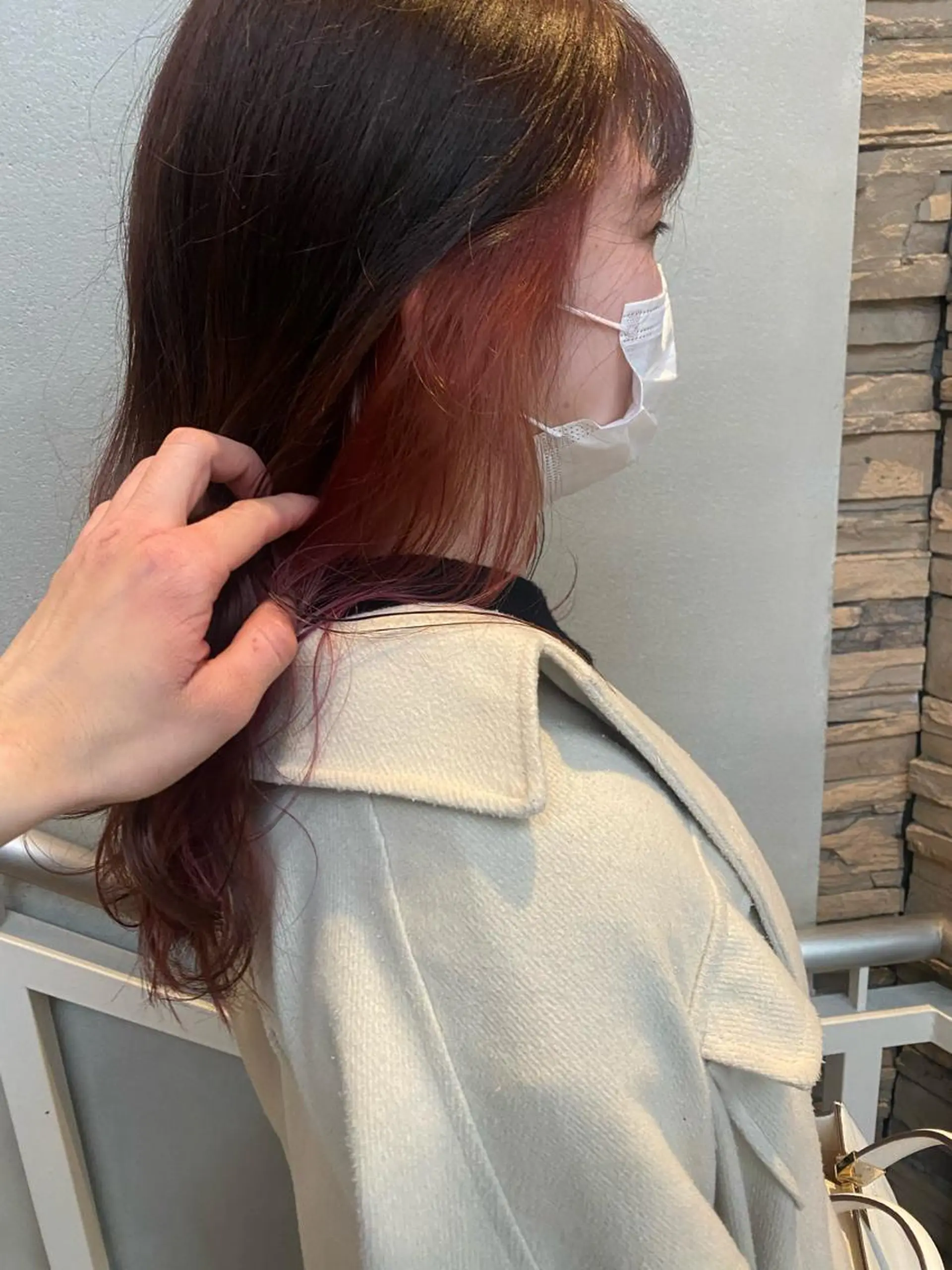ロング 艶カラー　宮﨑 蒼のヘアスタイル