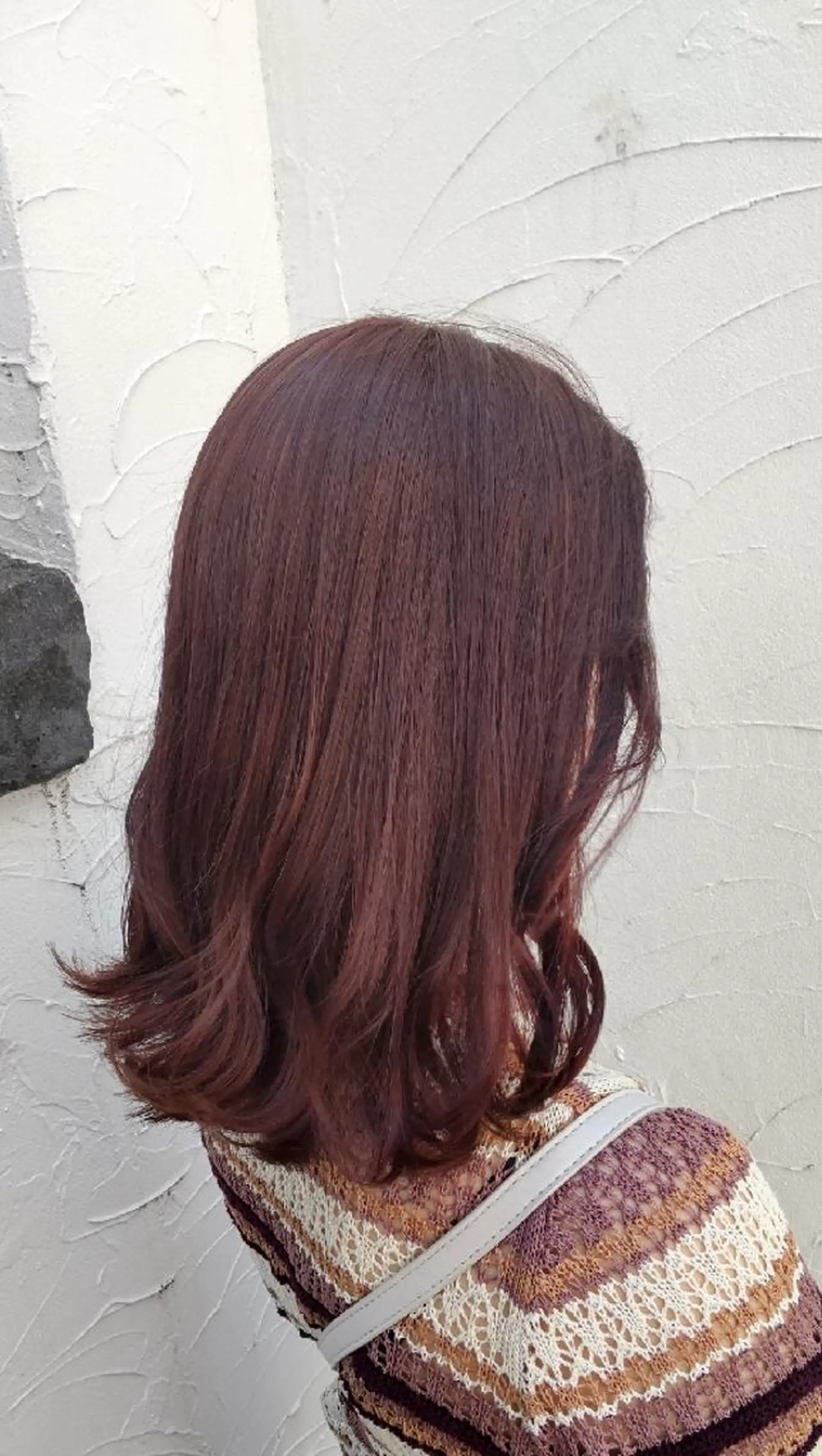 ミディアム ヘアカラー トリートメント 縮毛矯正/レイヤー 💎やまもとちひろのヘアスタイル