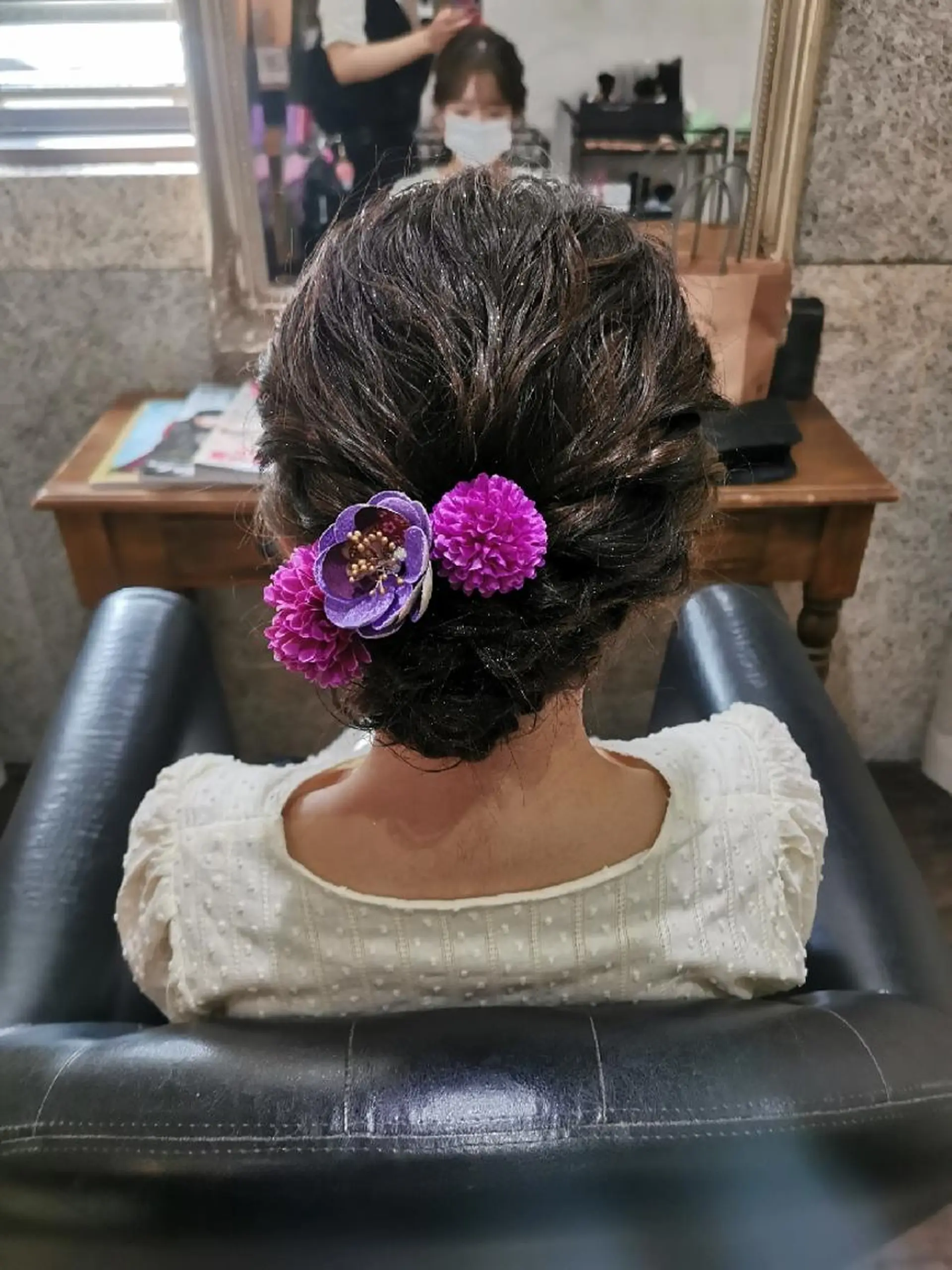 ヘアアレンジ ミディアム グランアイ𑁍 船橋北口店菊間のマツエク・マツパデザイン