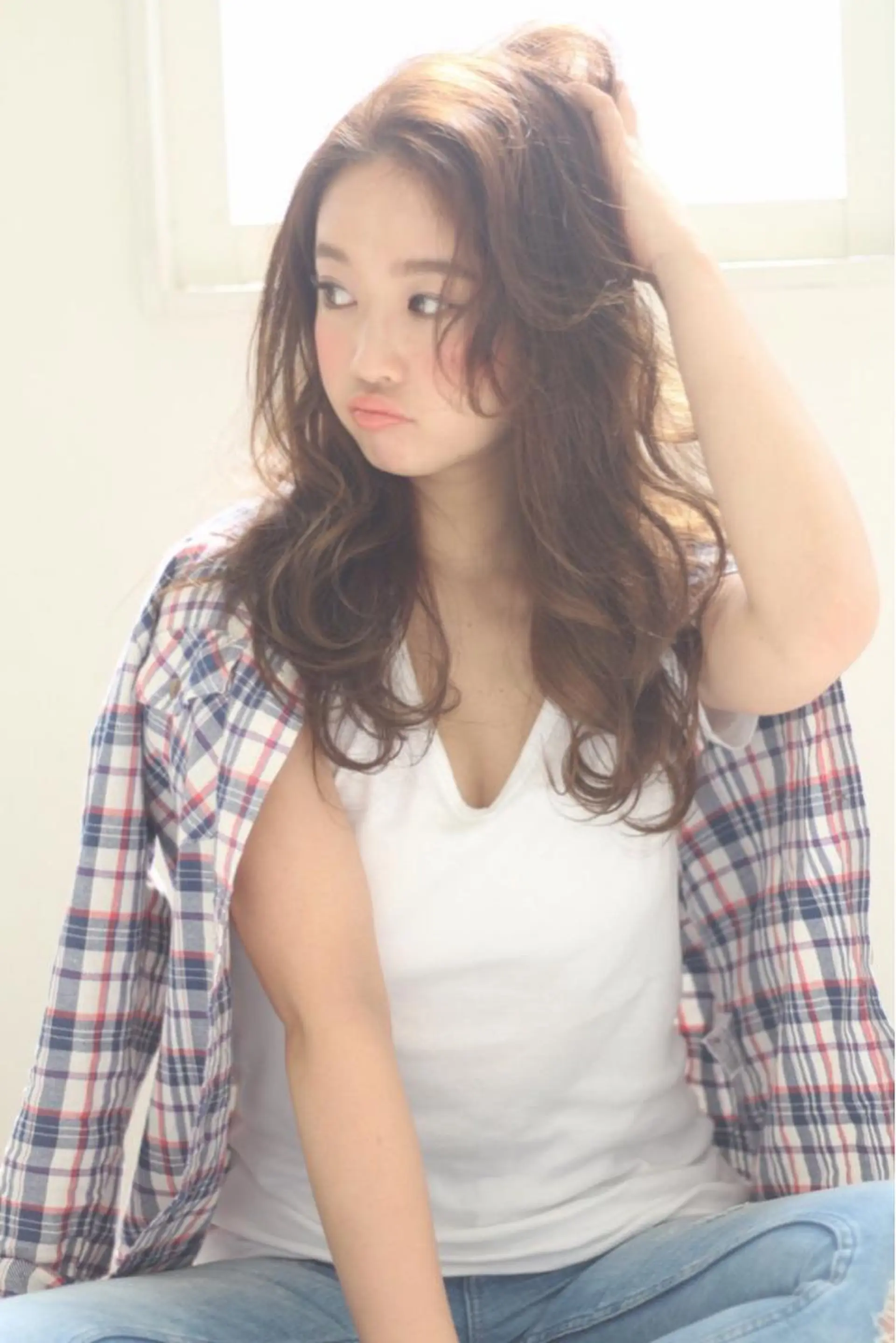 ロング カラー 心斎橋韓国ボブ 好原良真のヘアスタイル