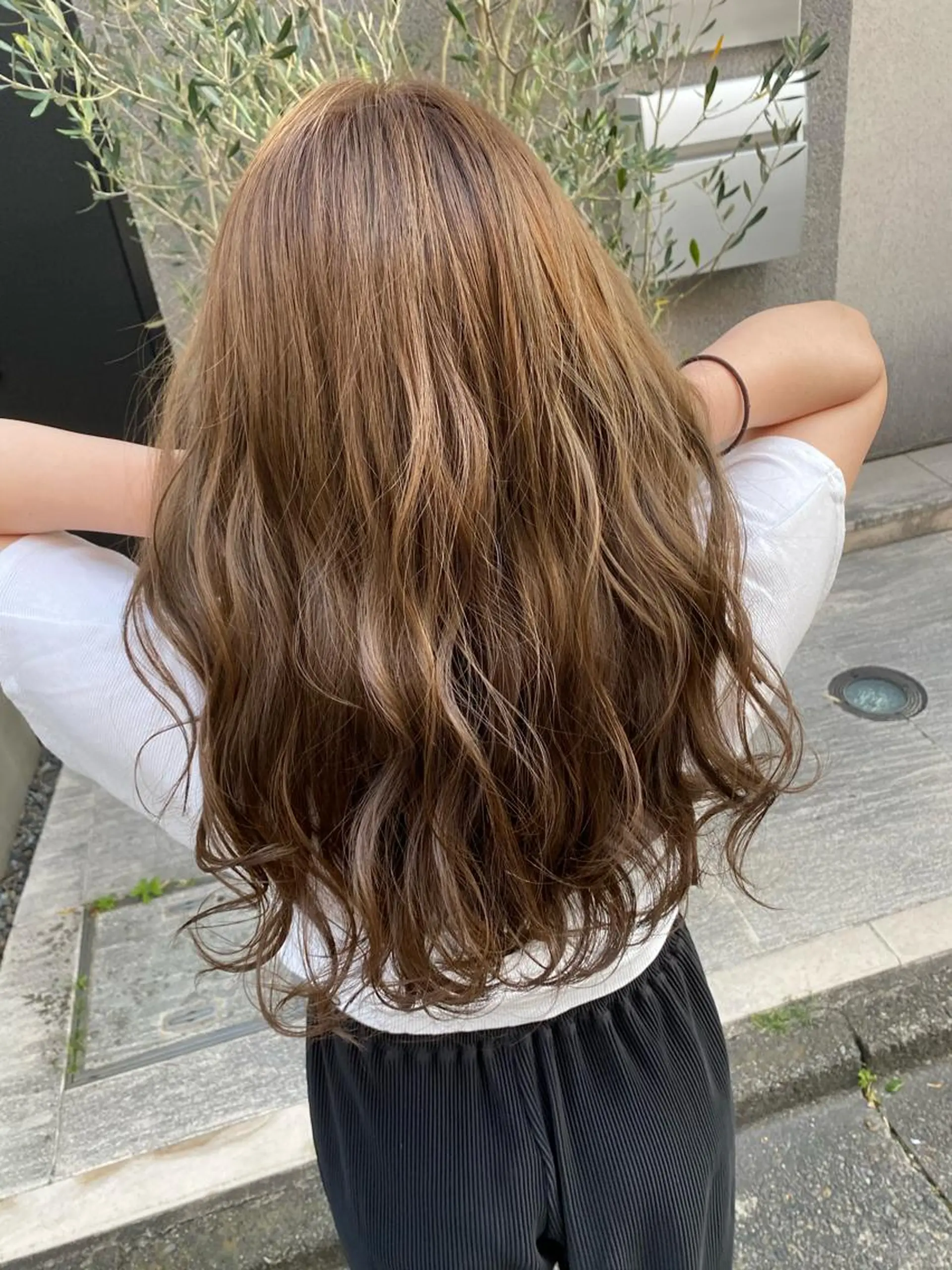 セミロング カラー 赤み消し韓国ヘア レイヤー縮毛🤍渡邉のヘアスタイル