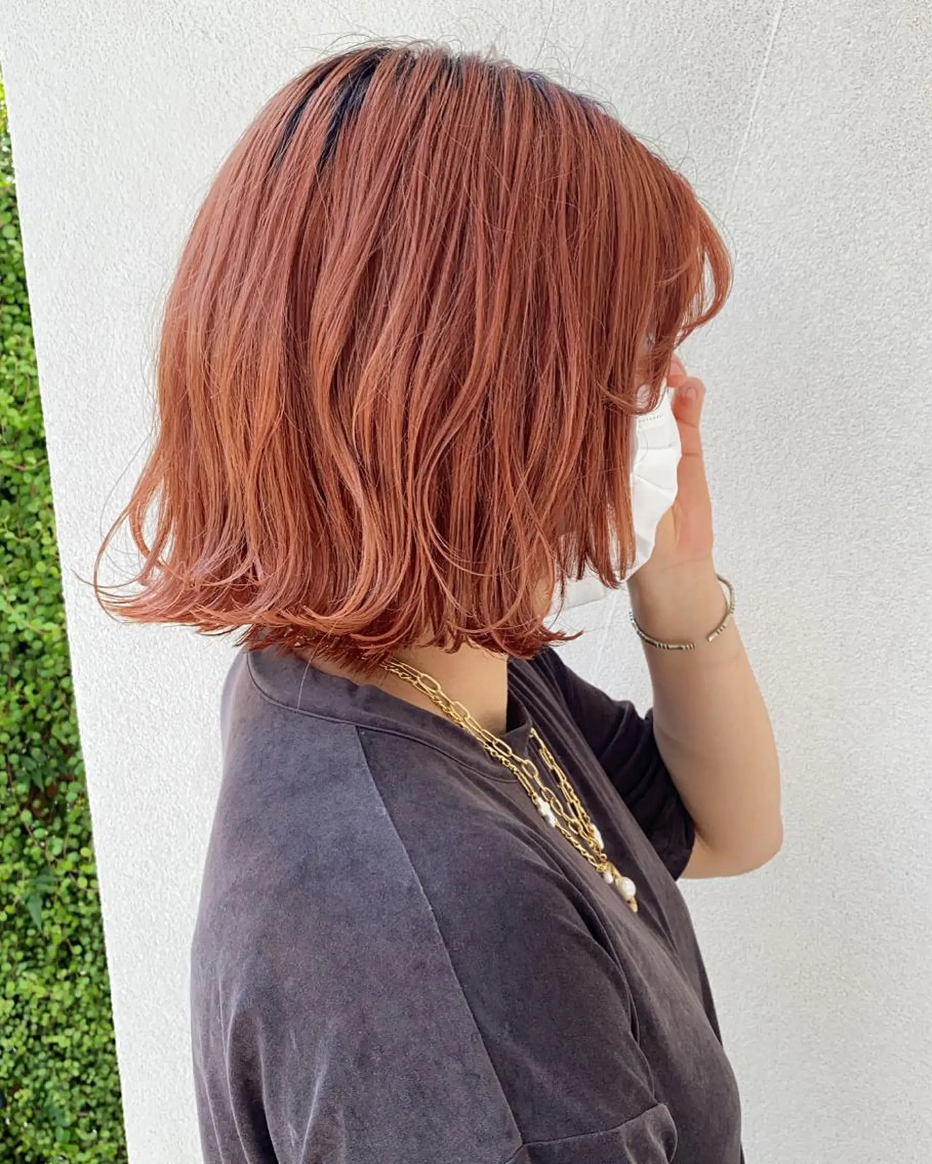 ミディアム カラー カット ヘアカラー トリートメント 柔らかいcolor 🌿harukaのヘアスタイル