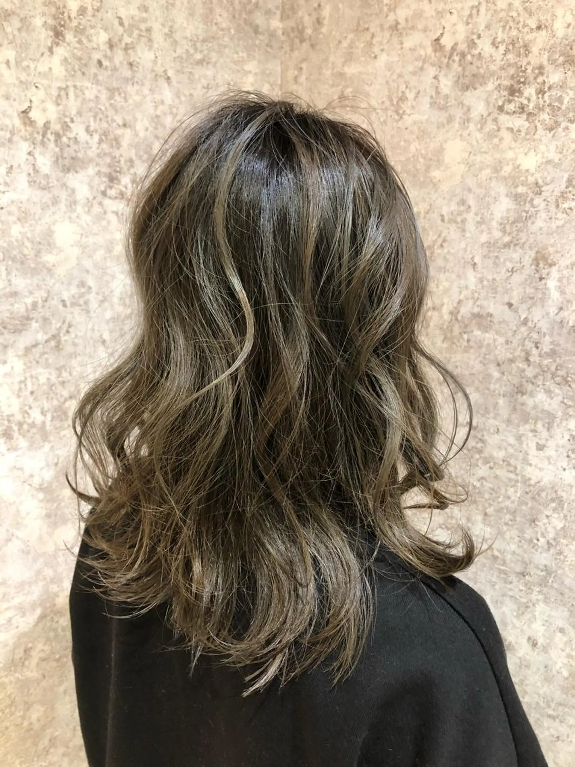 ミディアム カラー ヘアカラー 杉田 一浩のヘアスタイル