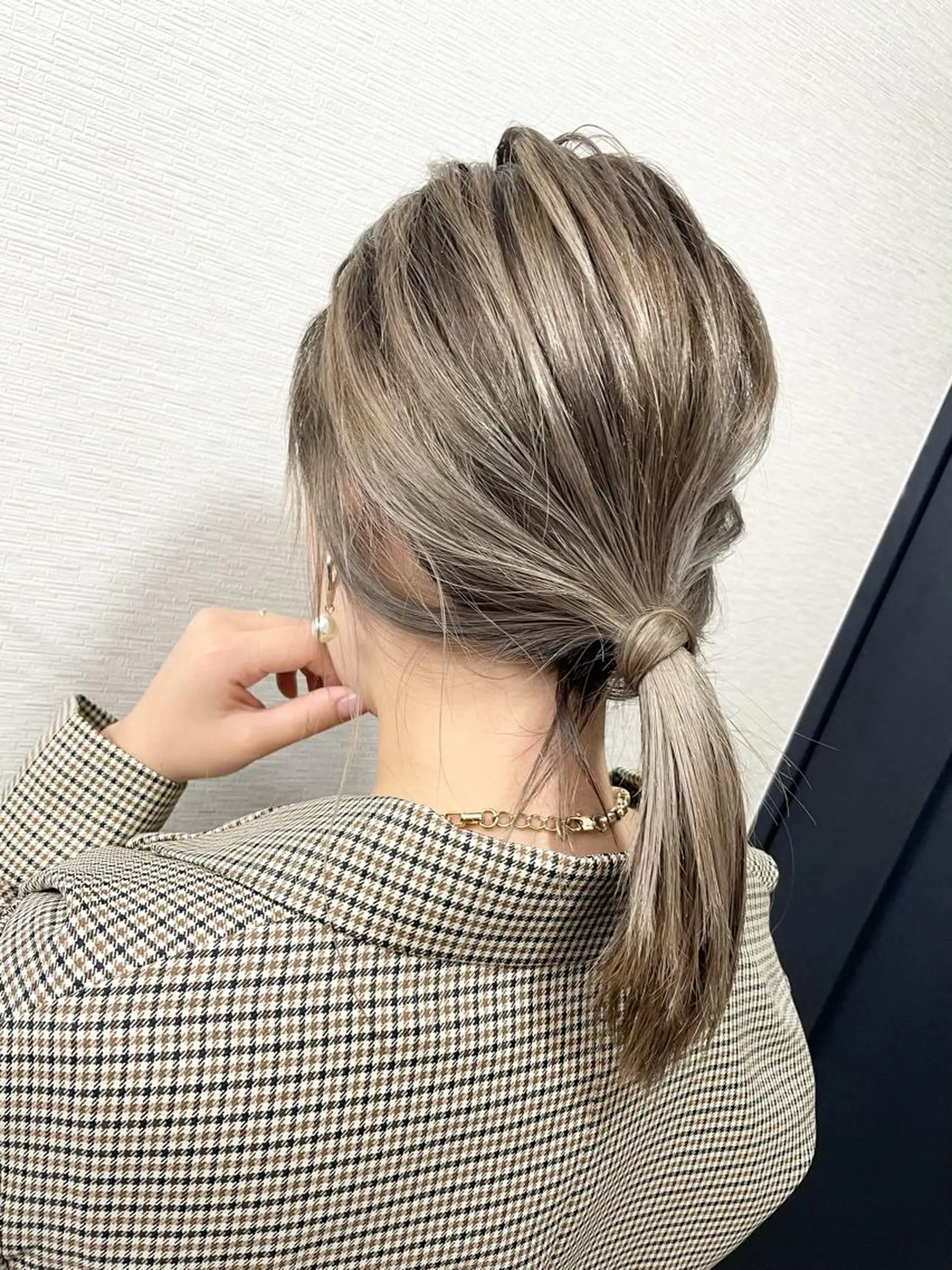 セミロング 外国人風カラー ハイライト 韓国風ヘア レイヤーカット AN'TIA小作代表 ⭐︎kazuma⭐︎のヘアスタイル