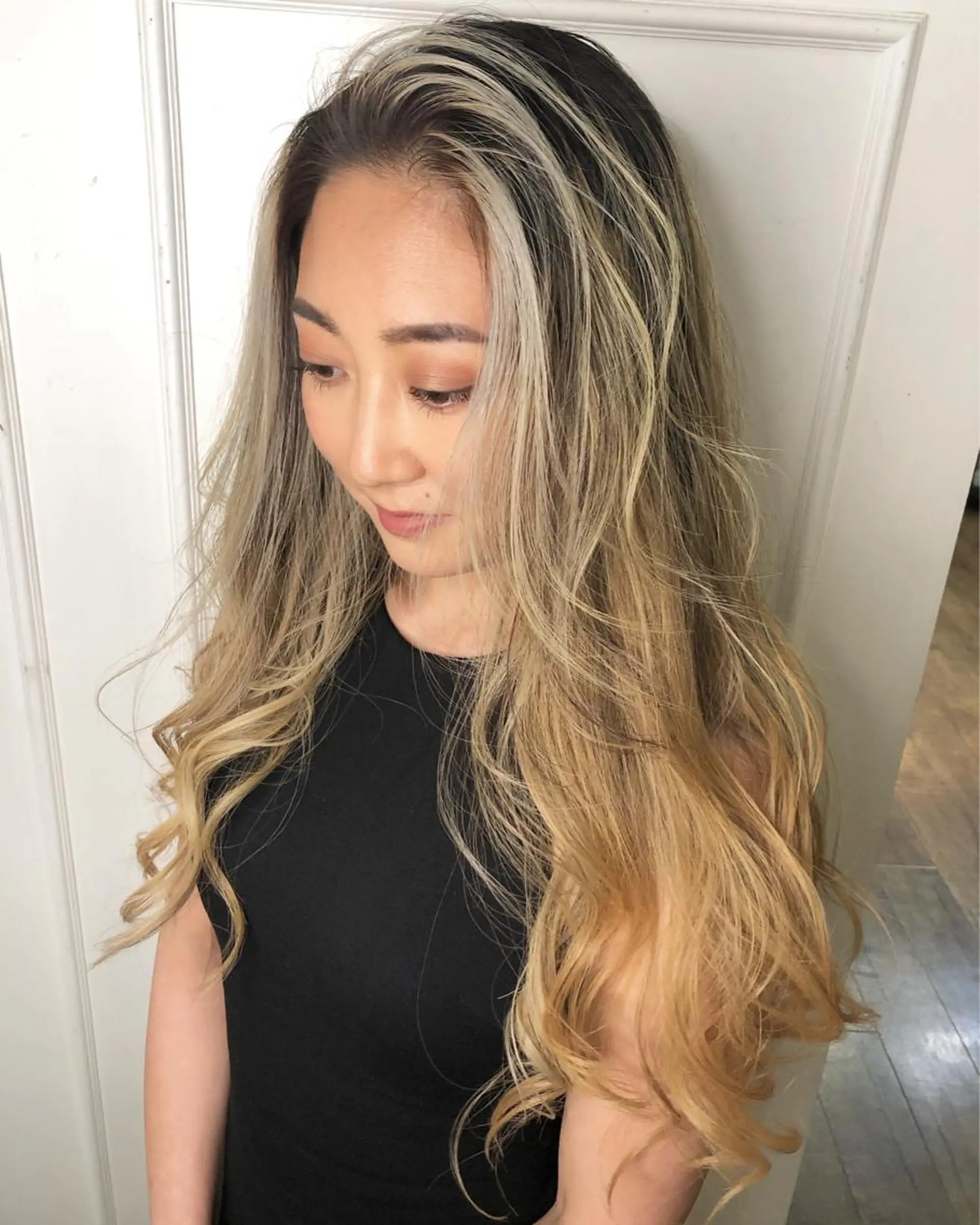 セミロング カラー ヘアカラー トリートメント 遠藤 拓馬のヘアスタイル