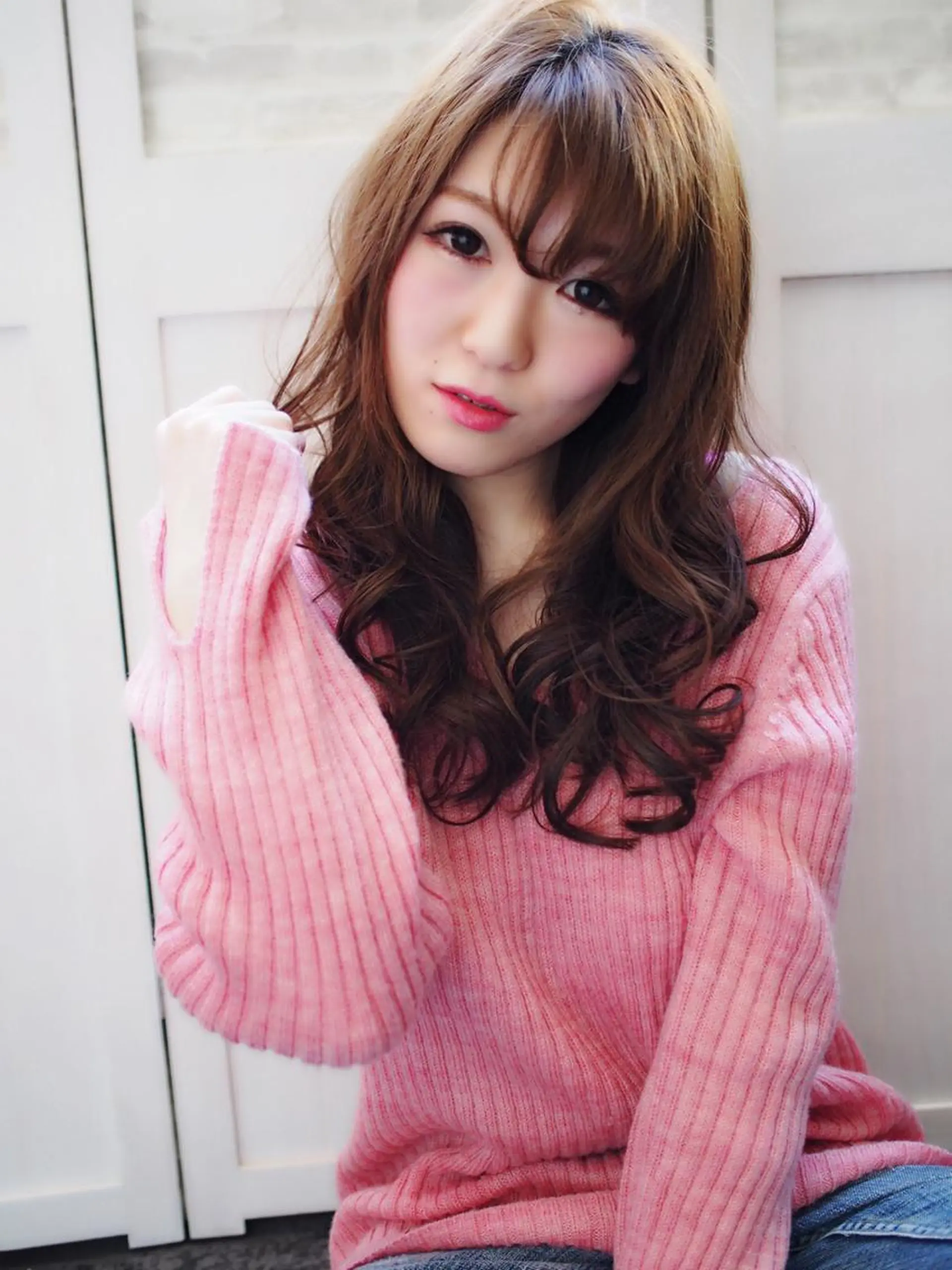 セミロング ほさか しんごのヘアスタイル