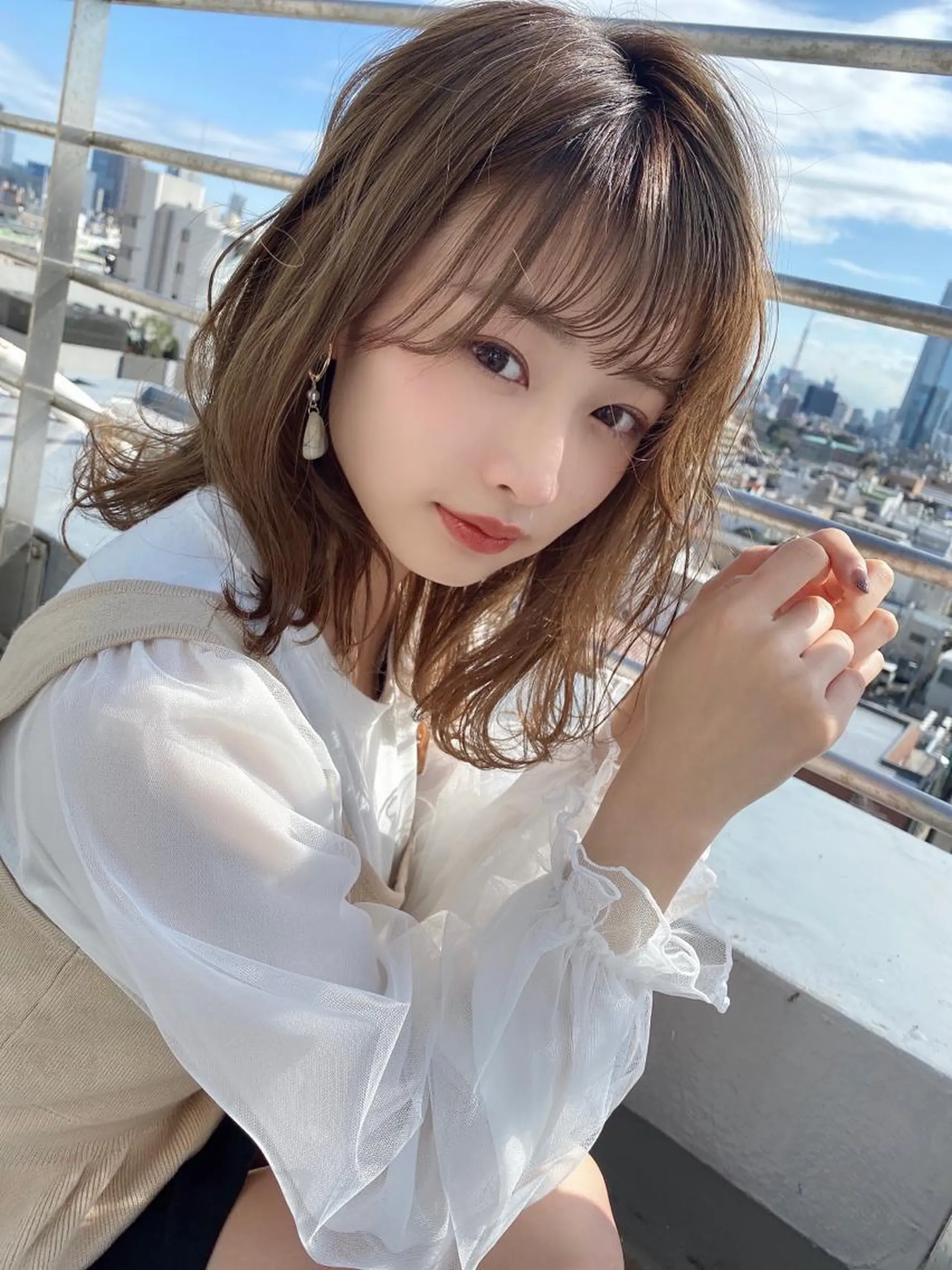 カラー ベージュカラー ミルクティーベージュ 渋谷/ボブ×髪質改善 輝来のヘアスタイル