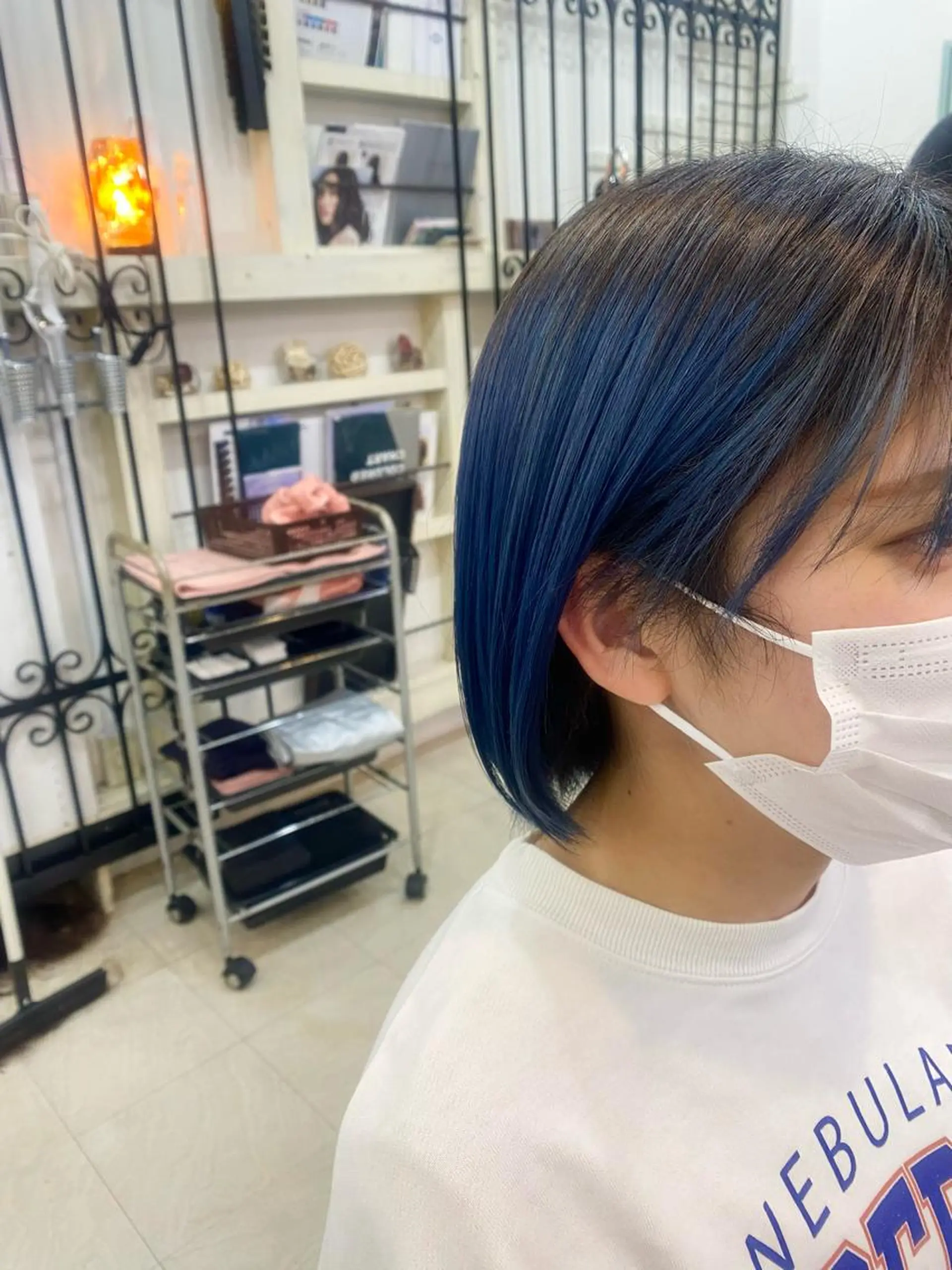 ショート カラー パーマ ヘアアレンジ kame｜レイヤー / 似合わせ顔周りのヘアスタイル
