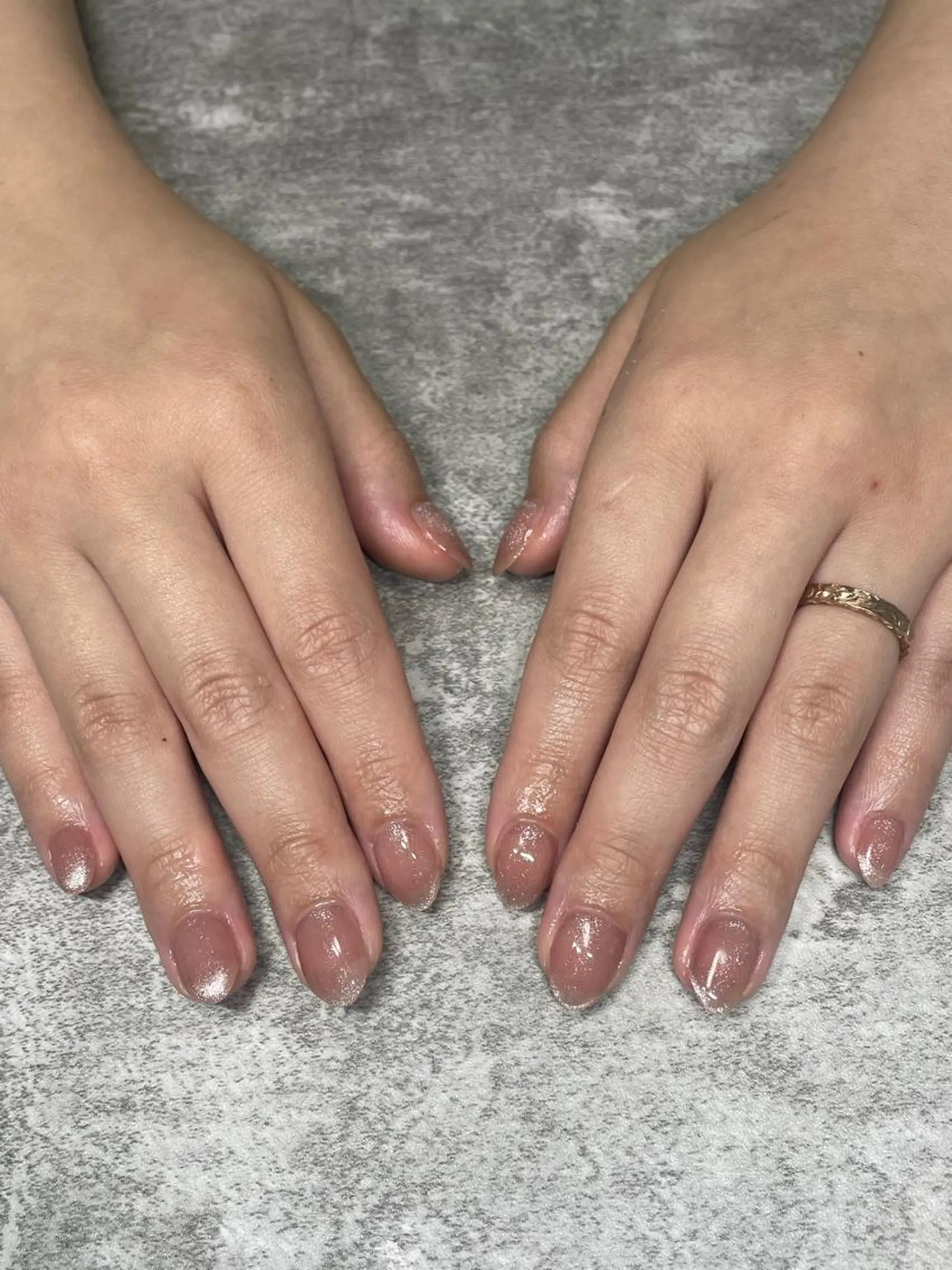 ネイル フレンチネイル マグネットネイル マグネットフレンチ ハンドネイル shark_nail Aのネイルデザイン