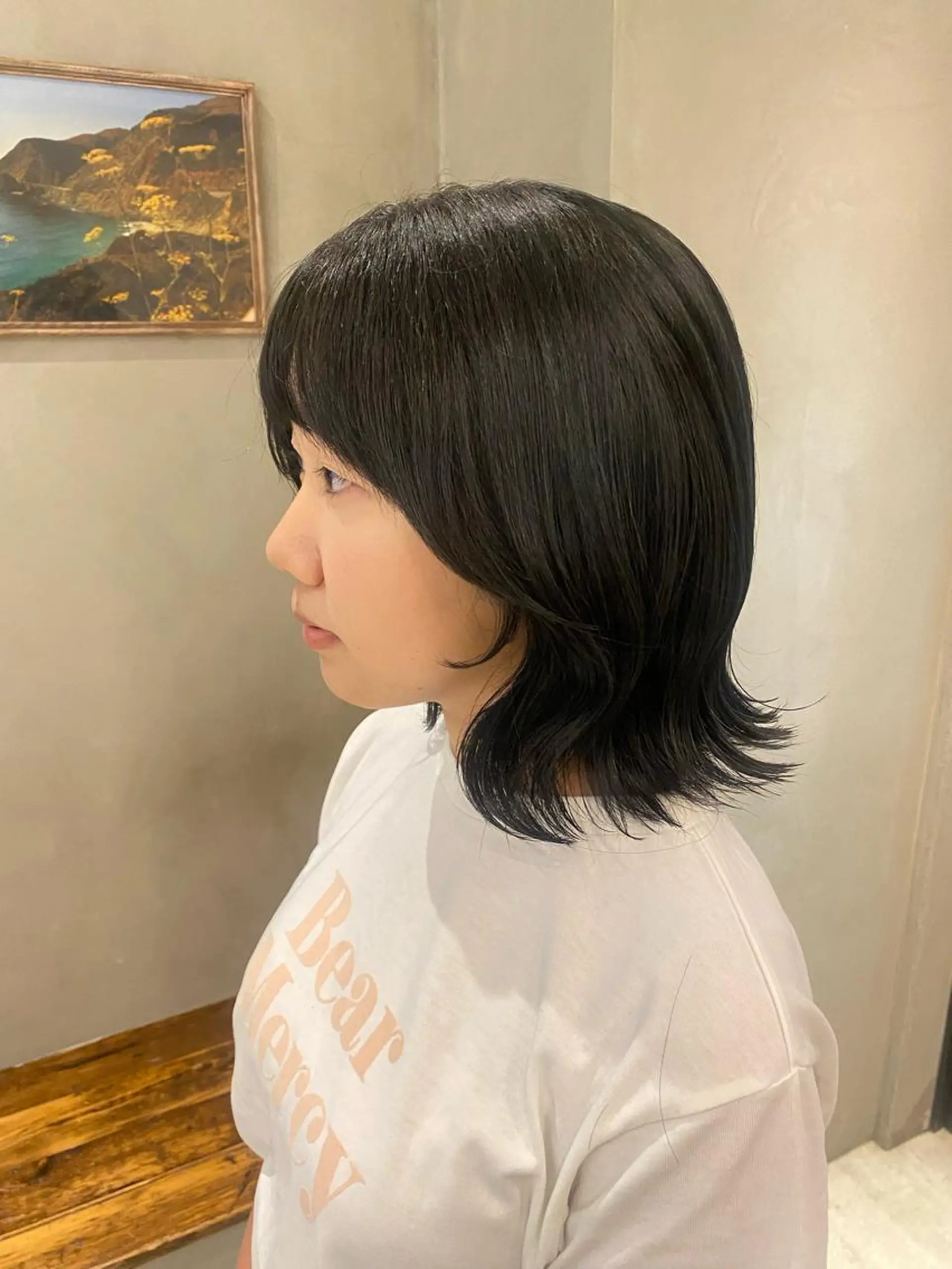 セミロング カット ヘアカラー トリートメント 顔周りcut・ご相談 ＝新宿しずく🇰🇷のヘアスタイル