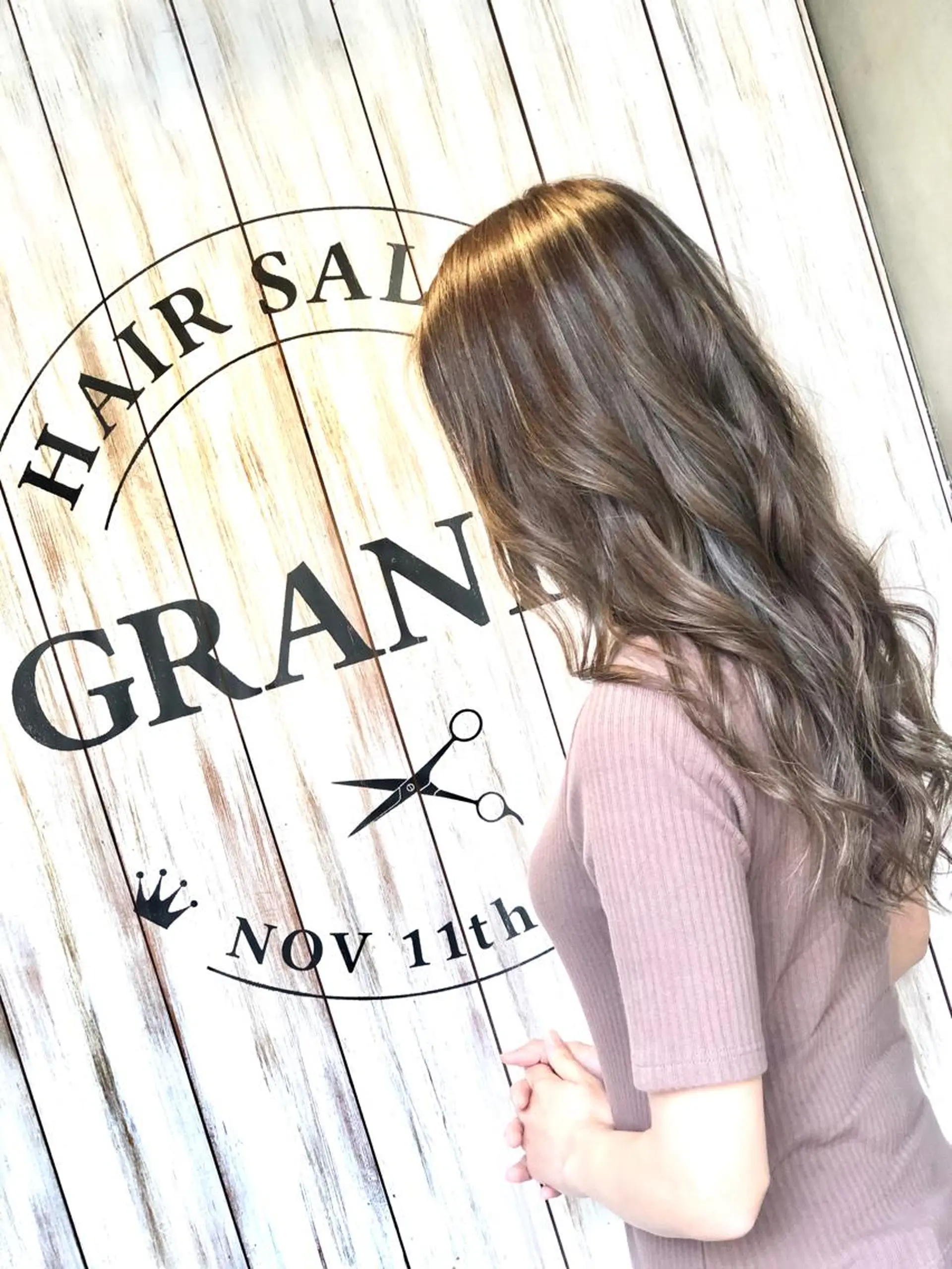 ロング カラー ヘアアレンジ アッシュ ブリーチ トリートメント ✨最強美容師✨ 💙にっしー西村💙のヘアスタイル