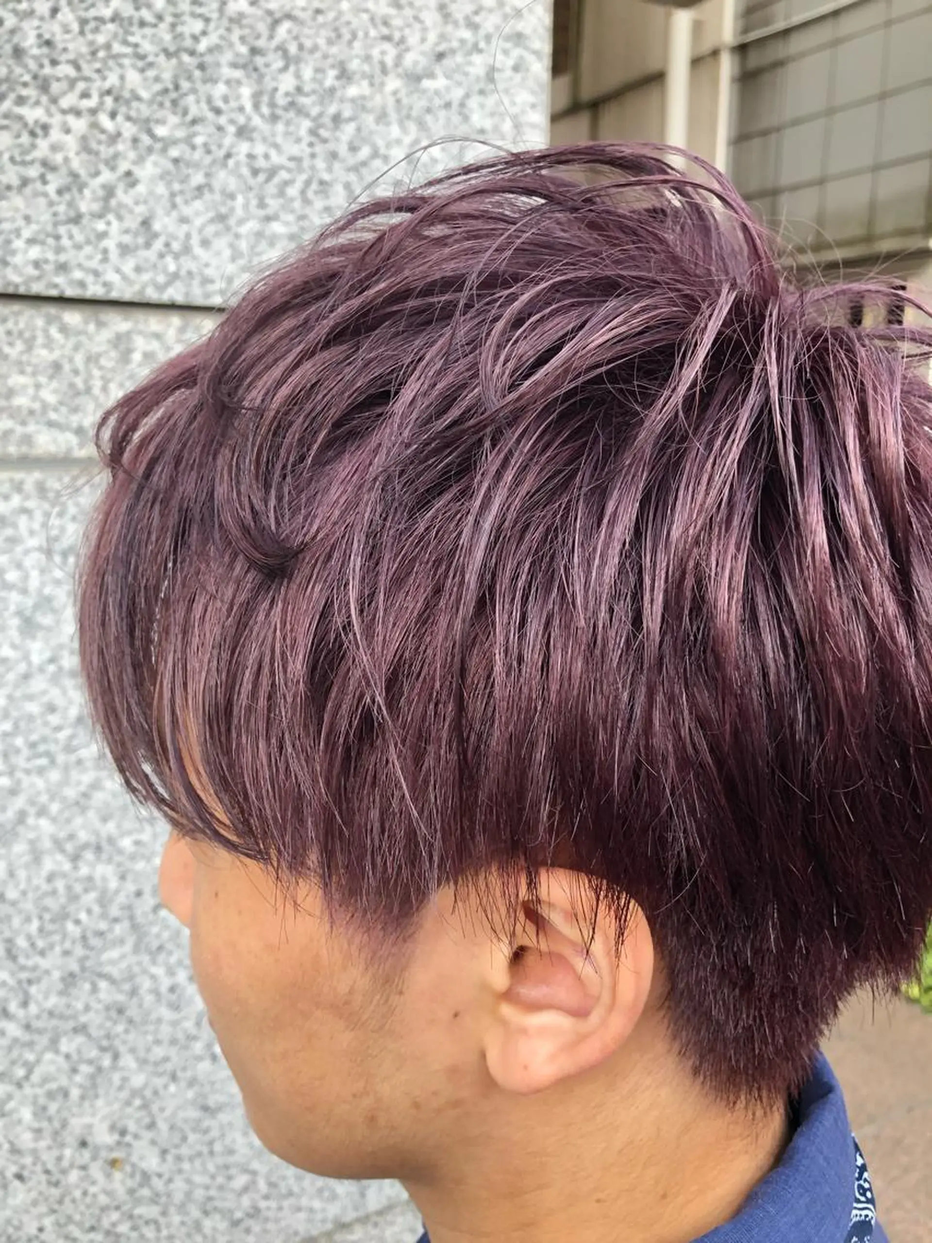 カラー ブリーチ バイオレットカラー こすげひろと カラー講師のヘアスタイル