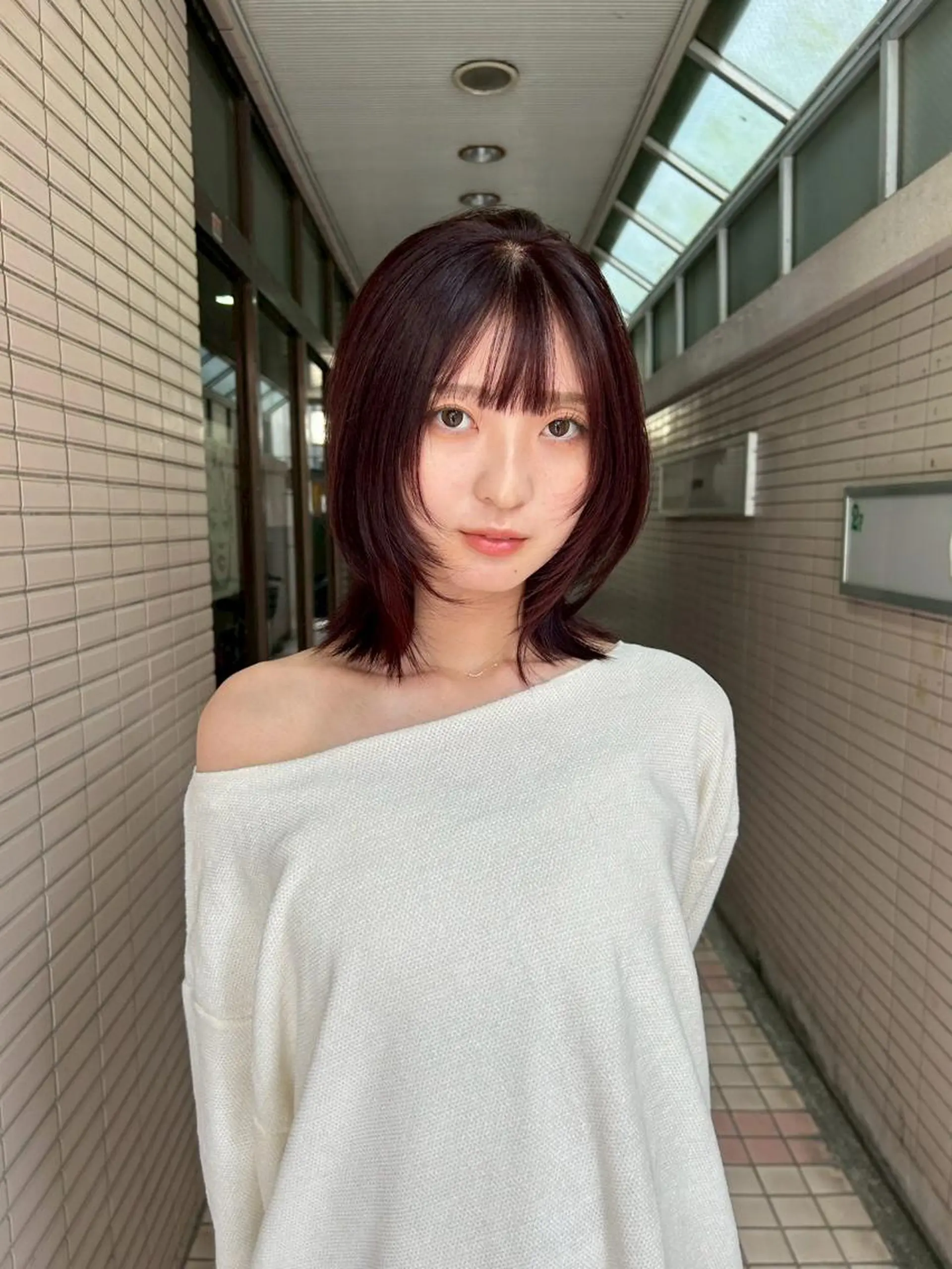 セミロング 似合わせカット 小顔カット カラー/レイヤー/ 髪質改善/PAAQのヘアスタイル