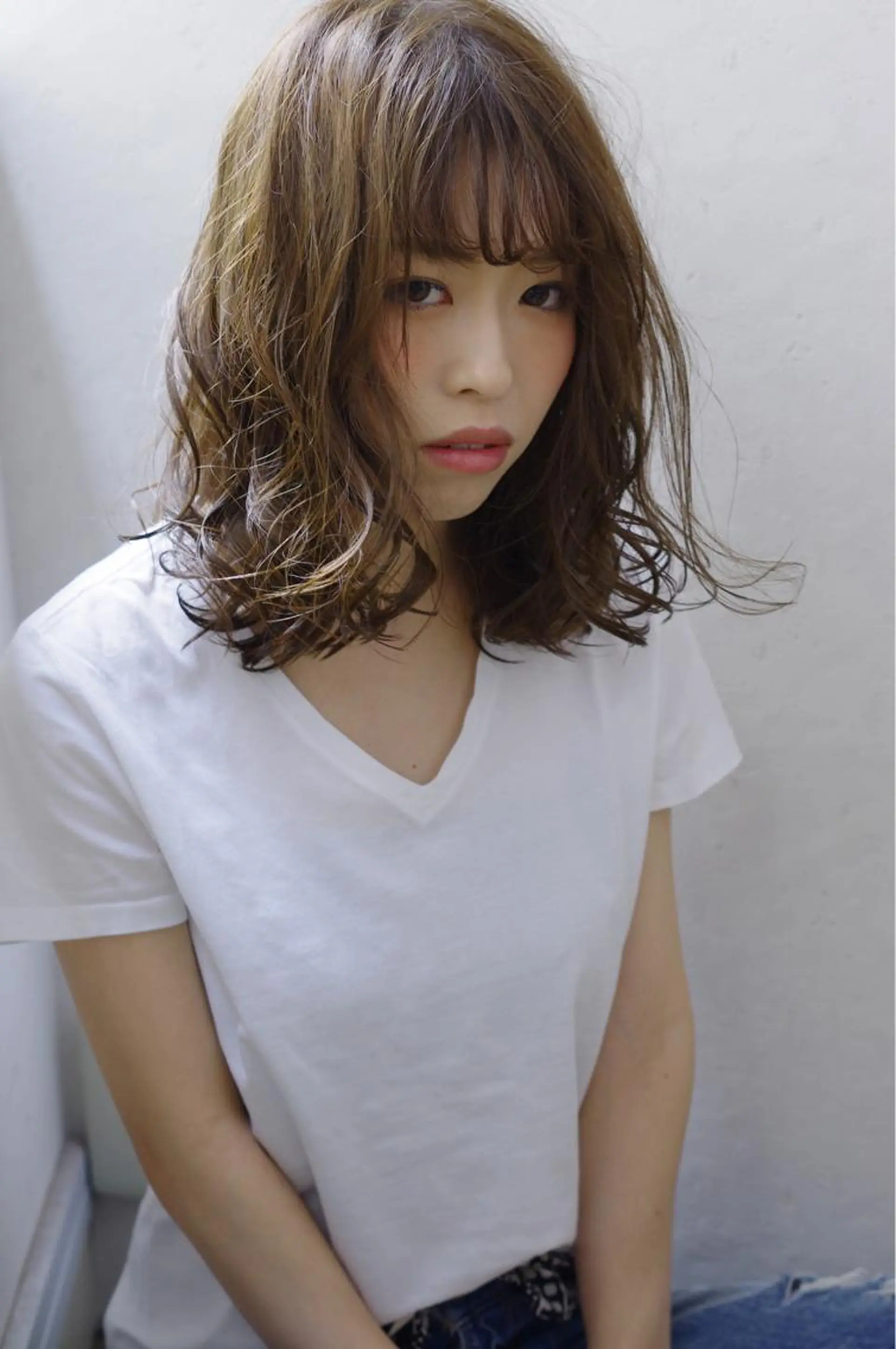 ミディアム セミロング カラー 💎髪質改善💎 デザイナーshinのヘアスタイル