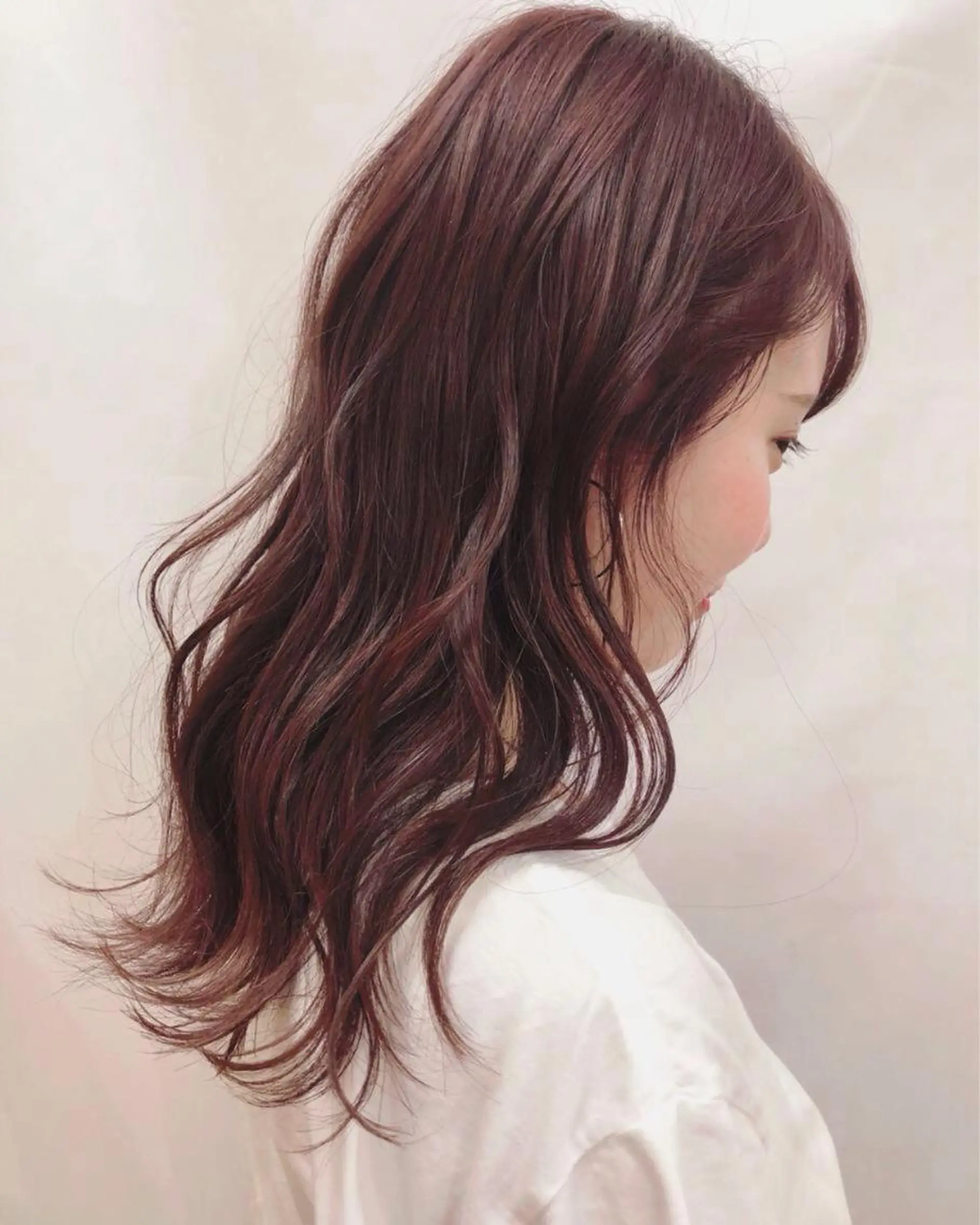 セミロング カラー 佐藤 花帆のヘアスタイル