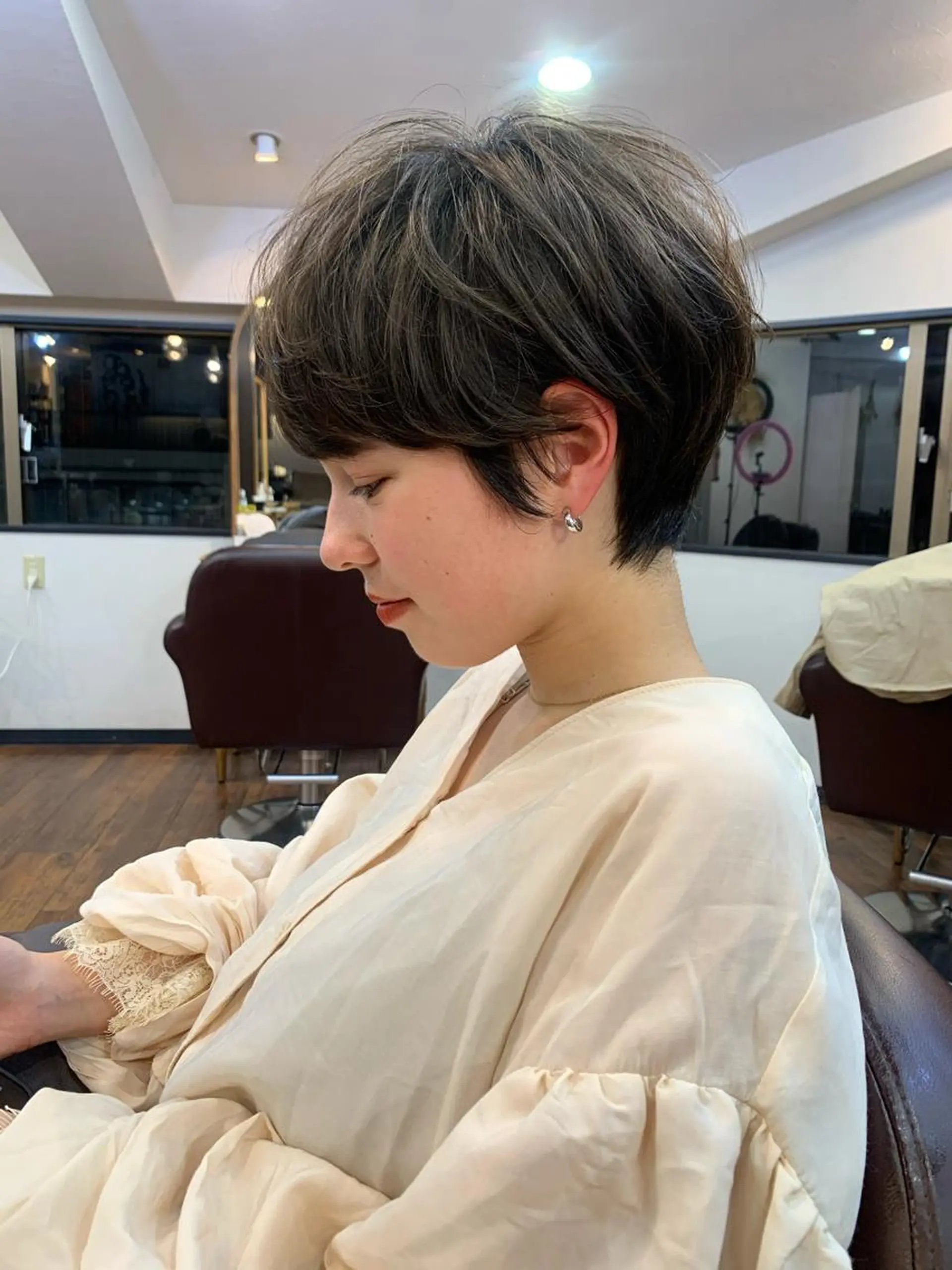 ショート 縮毛矯正/ショート/ レイヤー/畑中正敏のヘアスタイル