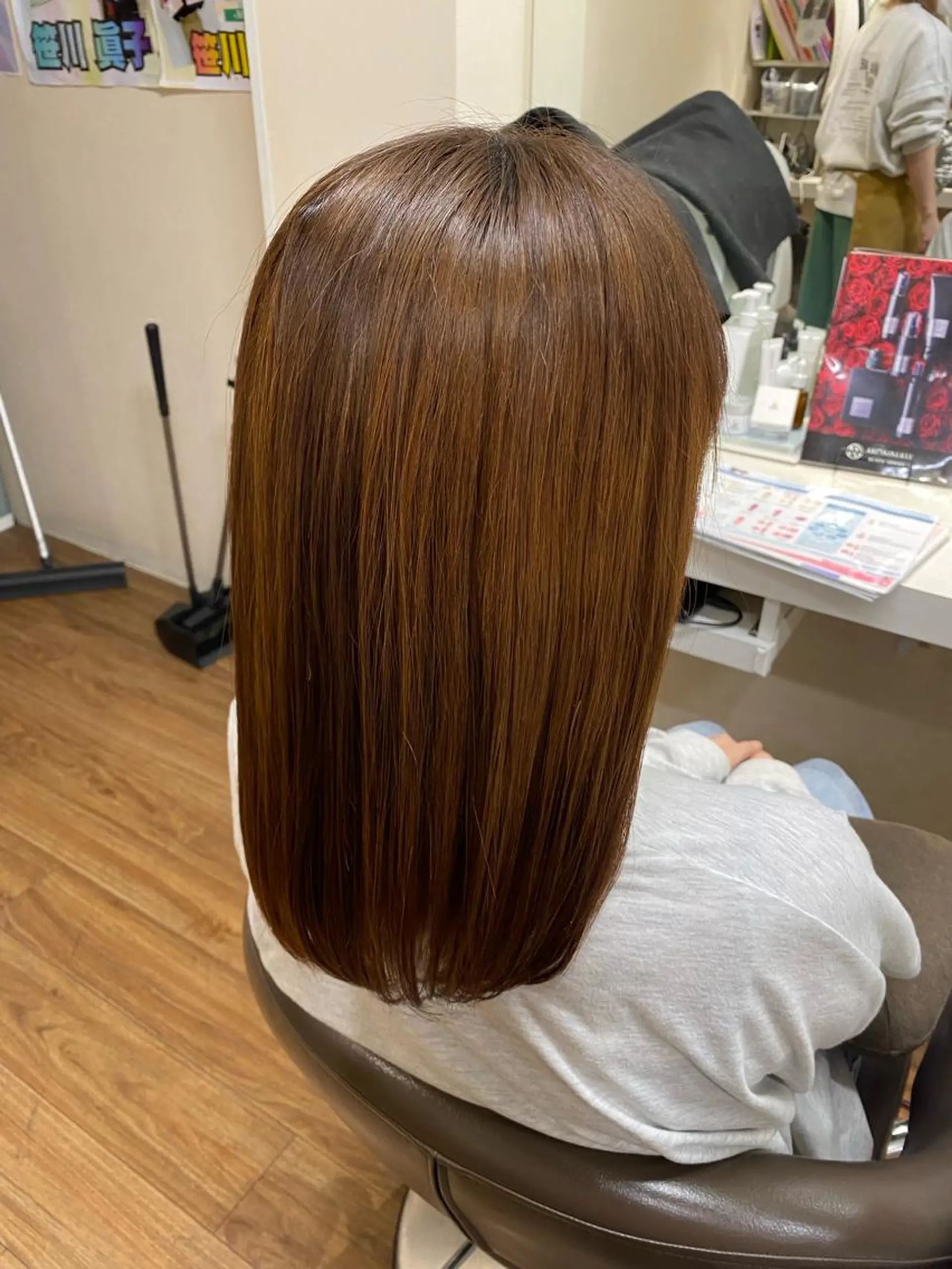 ミディアム 透明感カラー/韓国 ヘア🩶yuri🩵のヘアスタイル