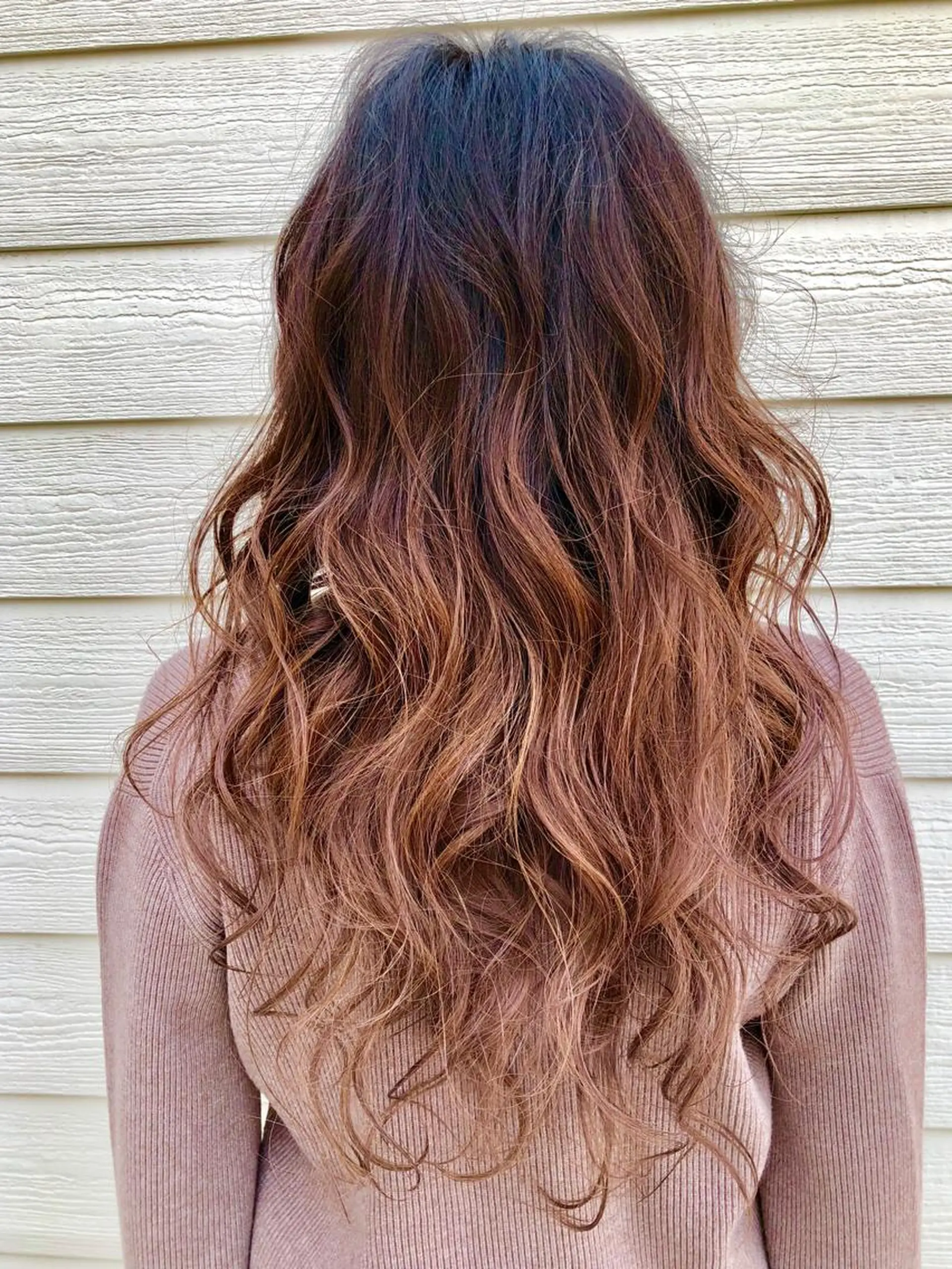 ロング カラー バレイヤージュ 透明感カラー レイヤーカット ✨髪質改善🎨 杉本賢人のヘアスタイル