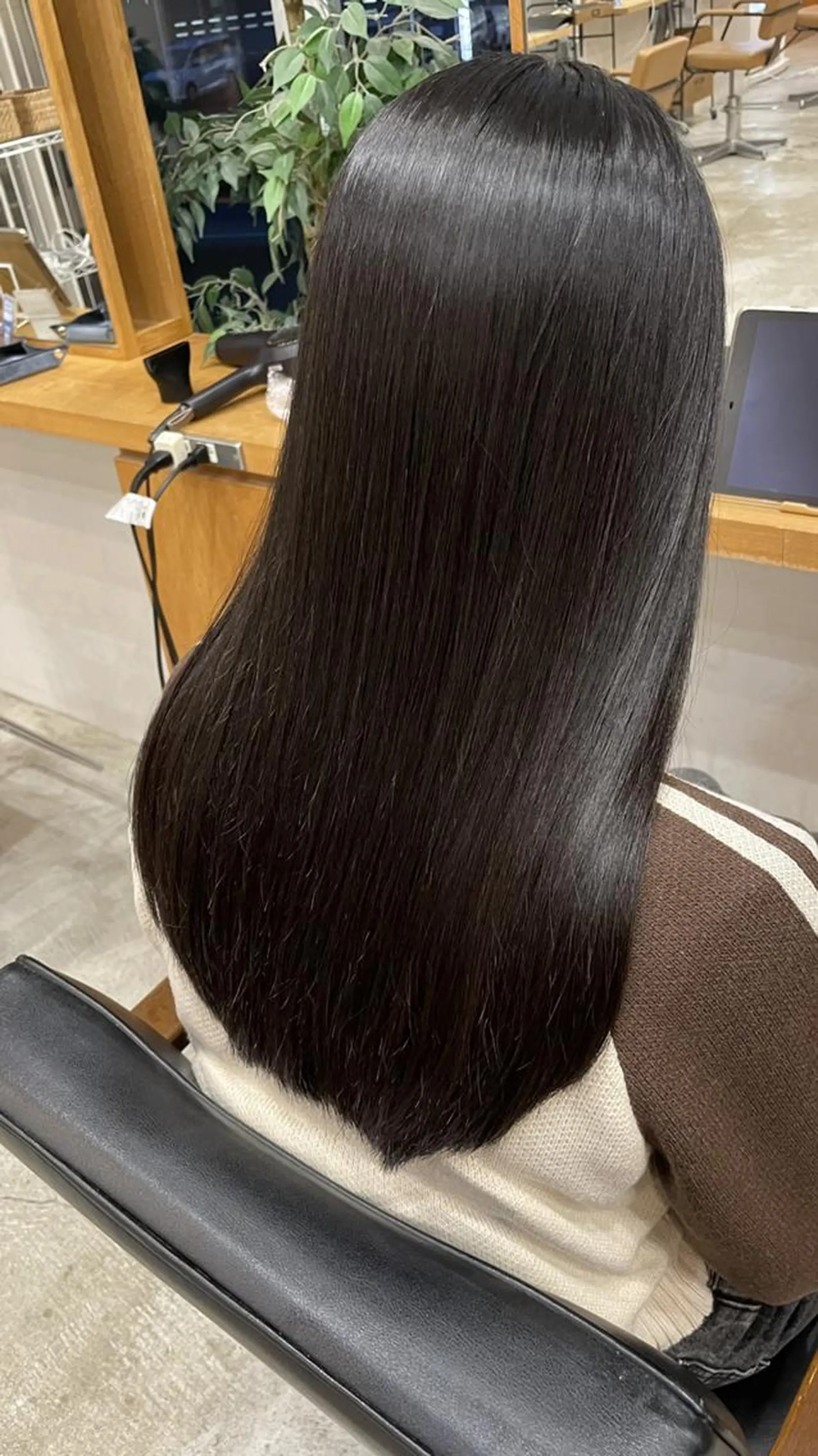 ロング 縮毛矯正 トリートメント rame宇部高前店 /Jurinaのヘアスタイル