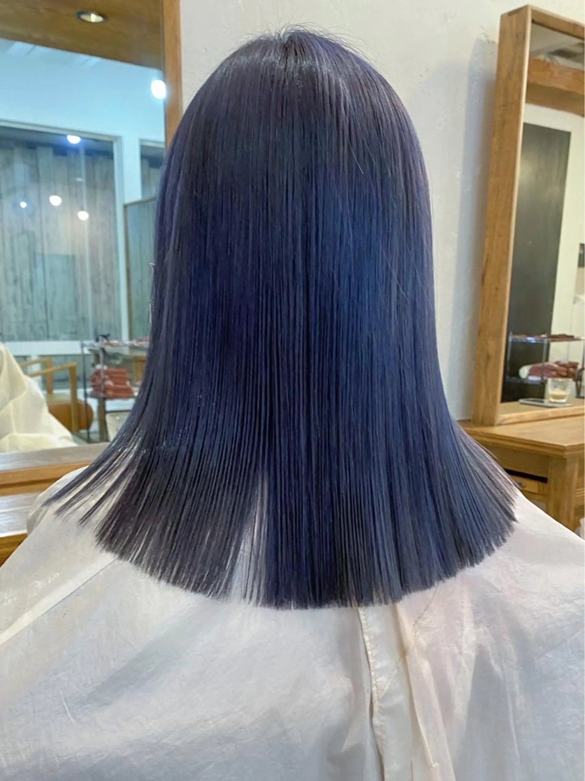 ミディアム パーマ、髪質改善 菊地美月のヘアスタイル